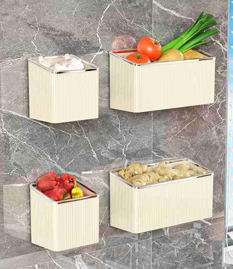 Wall Mounted Floating Shelf Organizer No Drilling