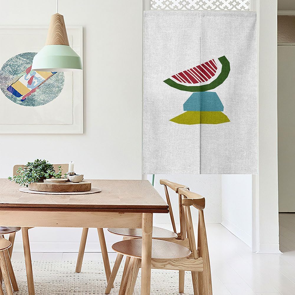 Chickwin Japanese Door Curtain Linen Panels