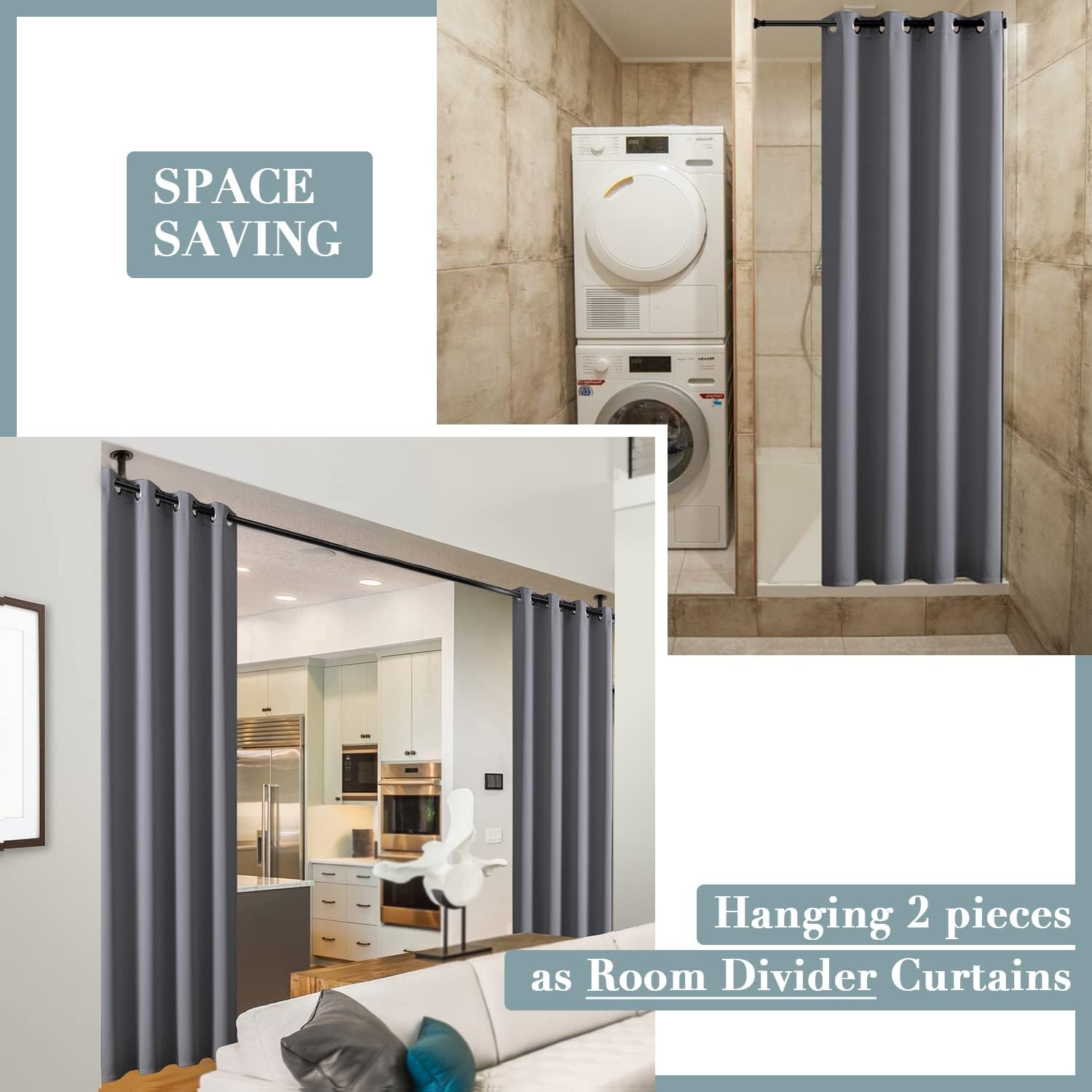 PANELSBURG 80 Inch Curtains for Sliding Glass Door