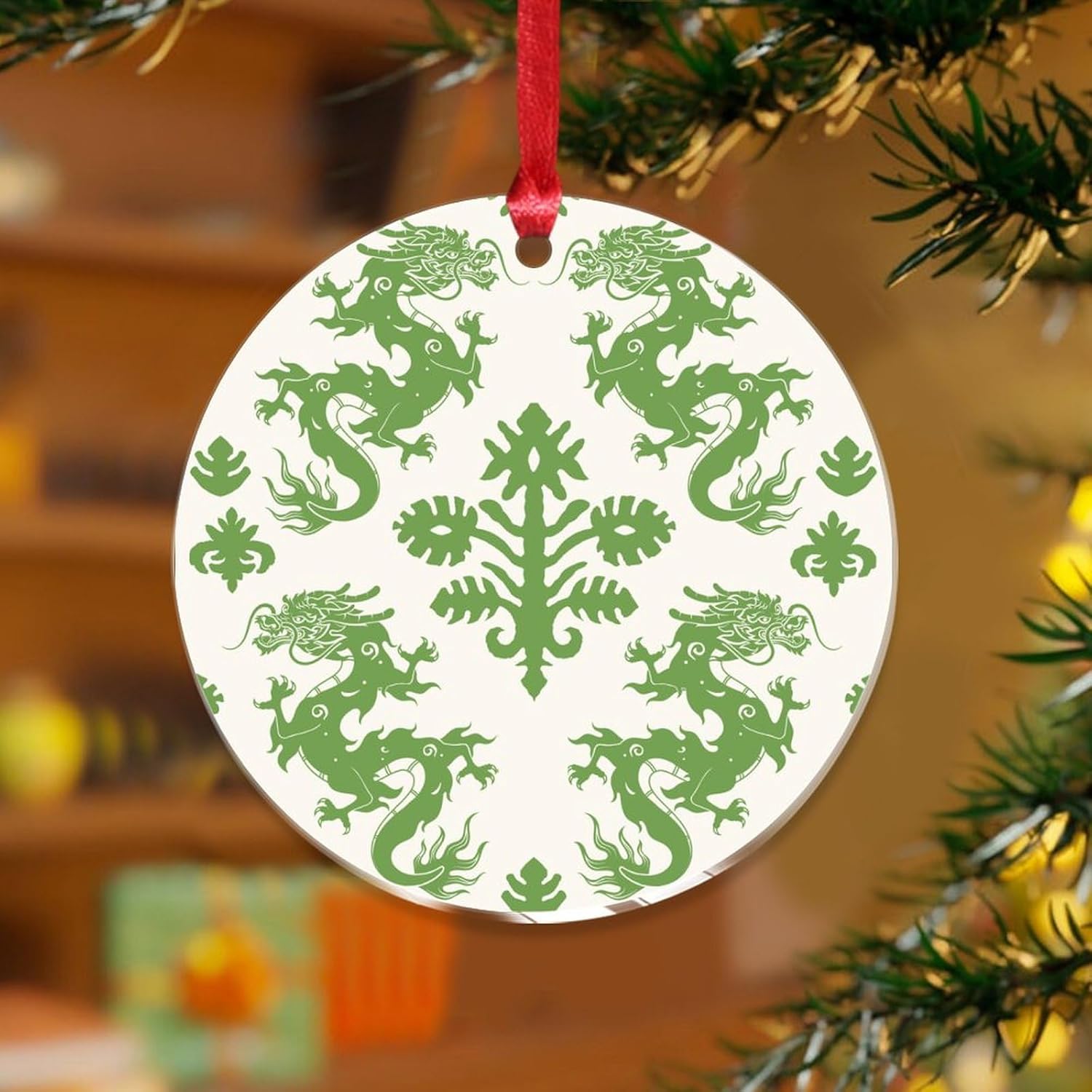3 Inch Acrylic Christmas Ornaments 2024 1
