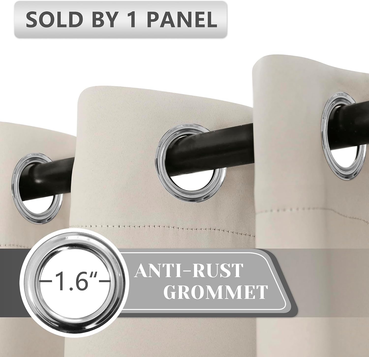 AOSKY Door Curtains for Privacy Light Blocking