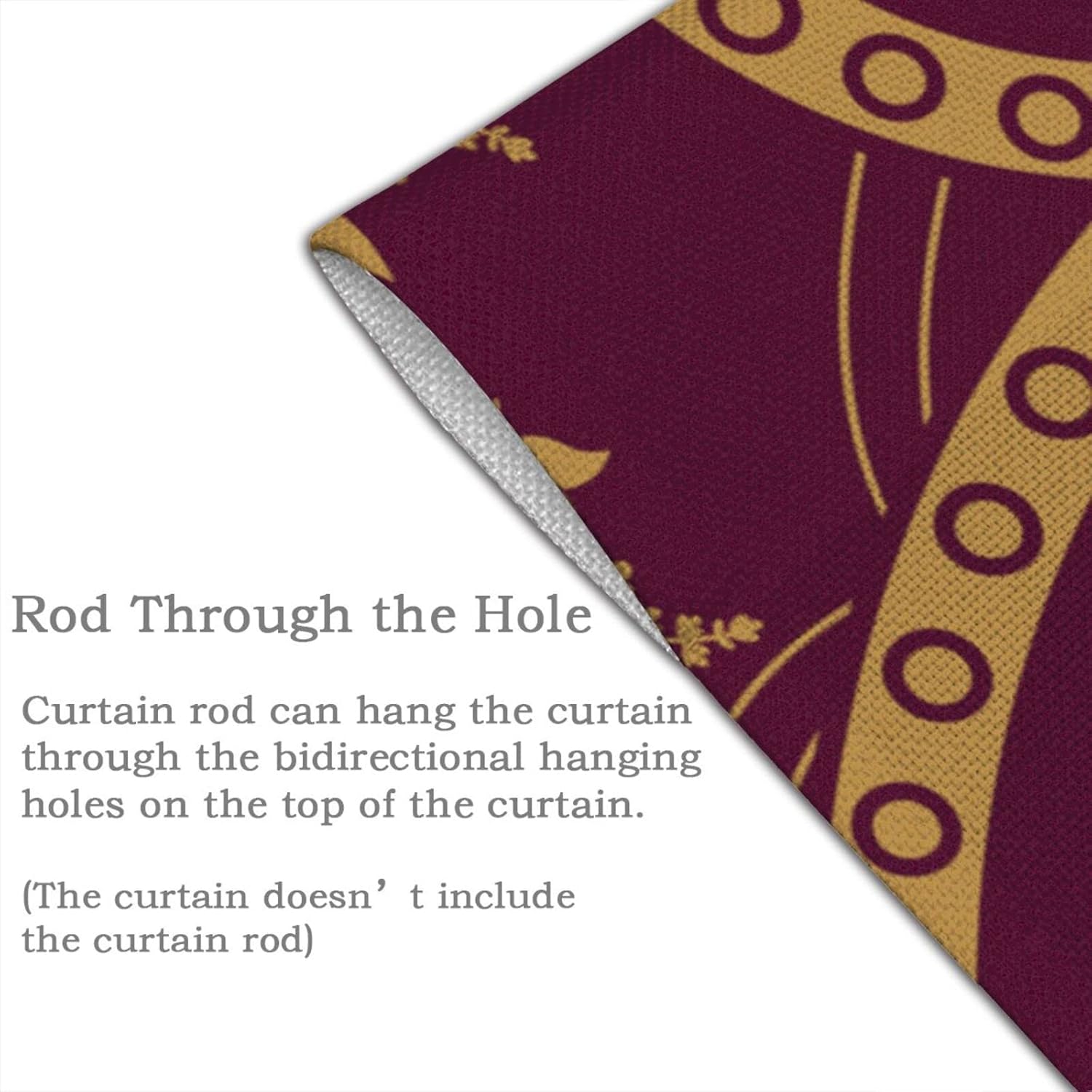 Classic Orthodox Door Curtain with Seamless Pattern