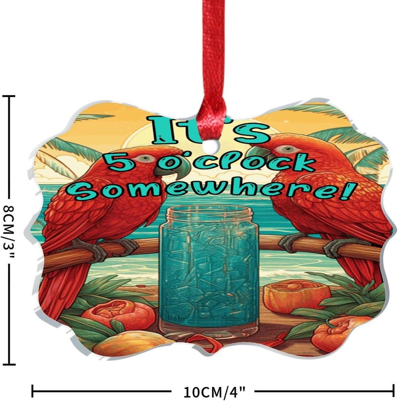 3 Acrylic Christmas Ornaments 2024 Fun Decor Baubles