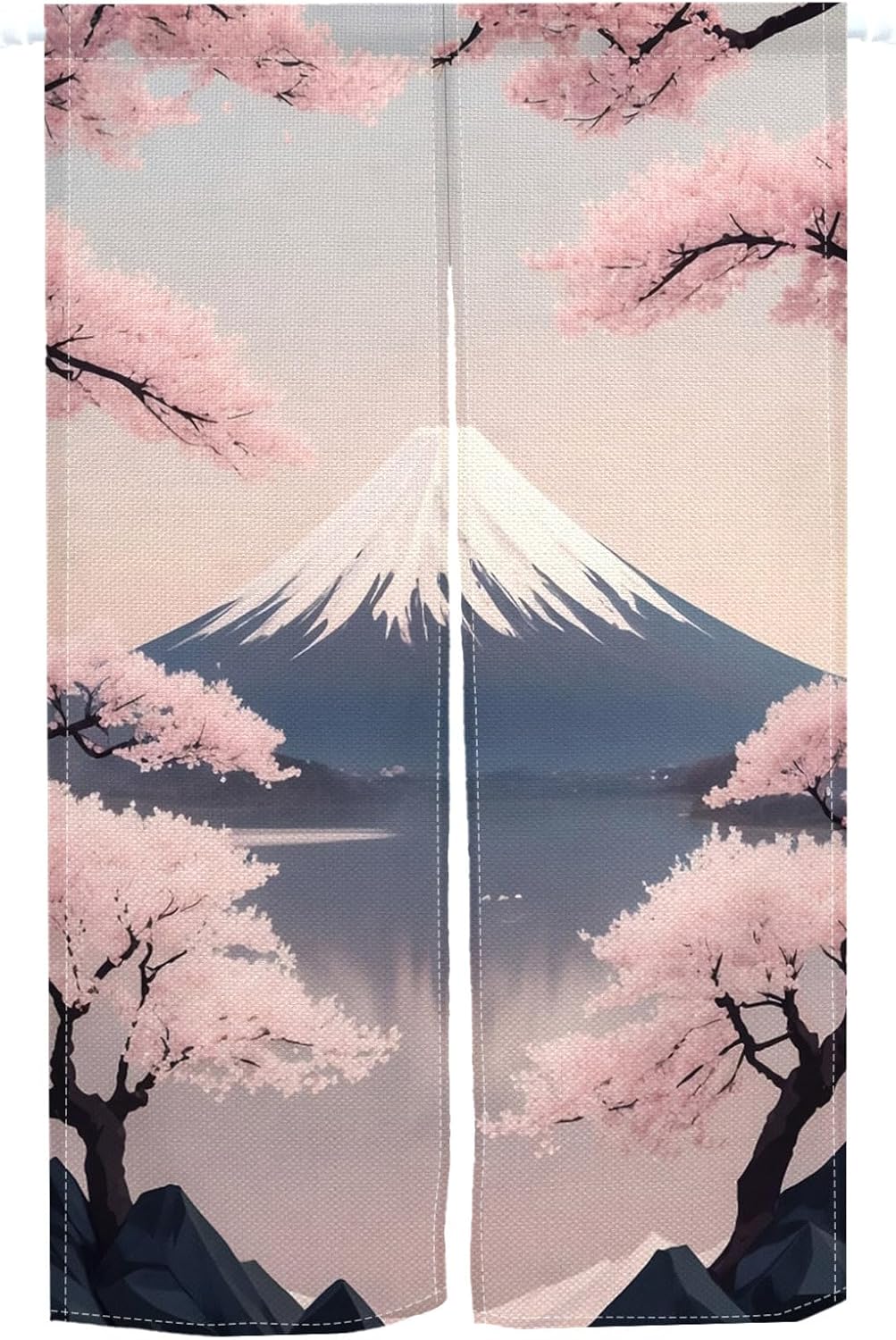 Leowefowa Japanese Noren Doorway Curtain Panel