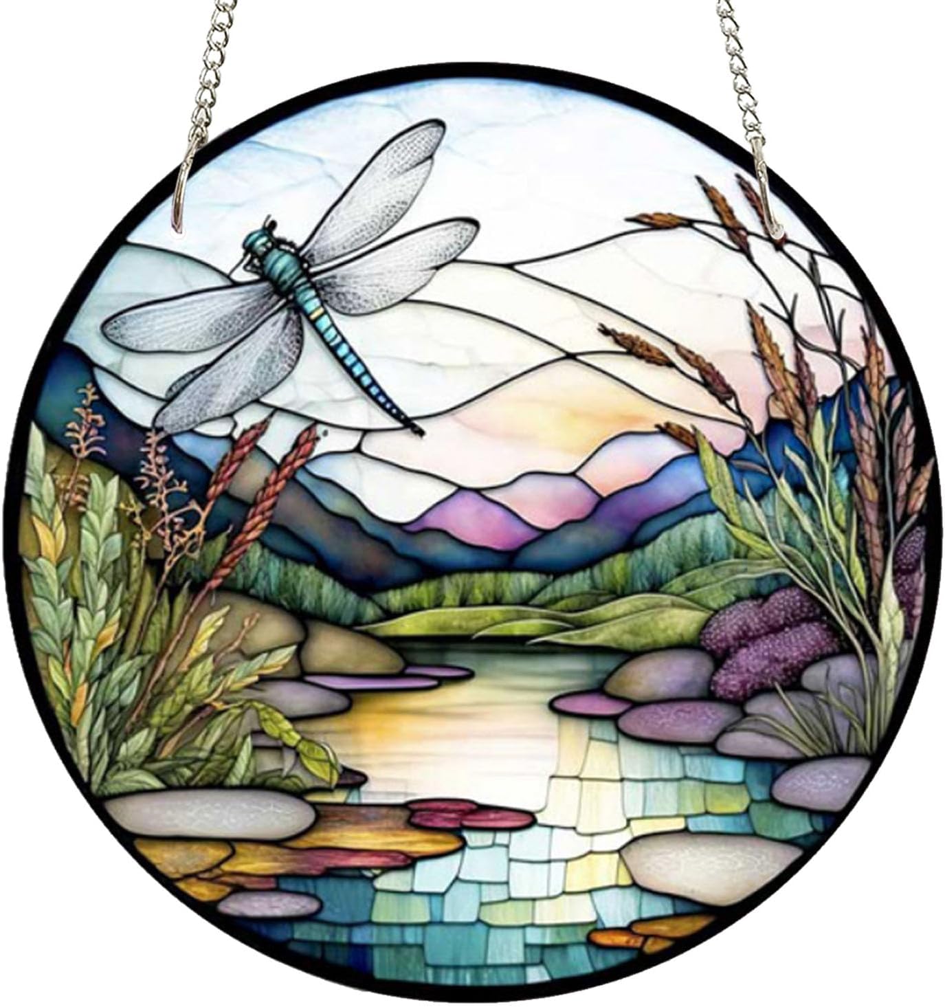 118 Inch Dragonfly Acrylic Window Hanging Art Decor