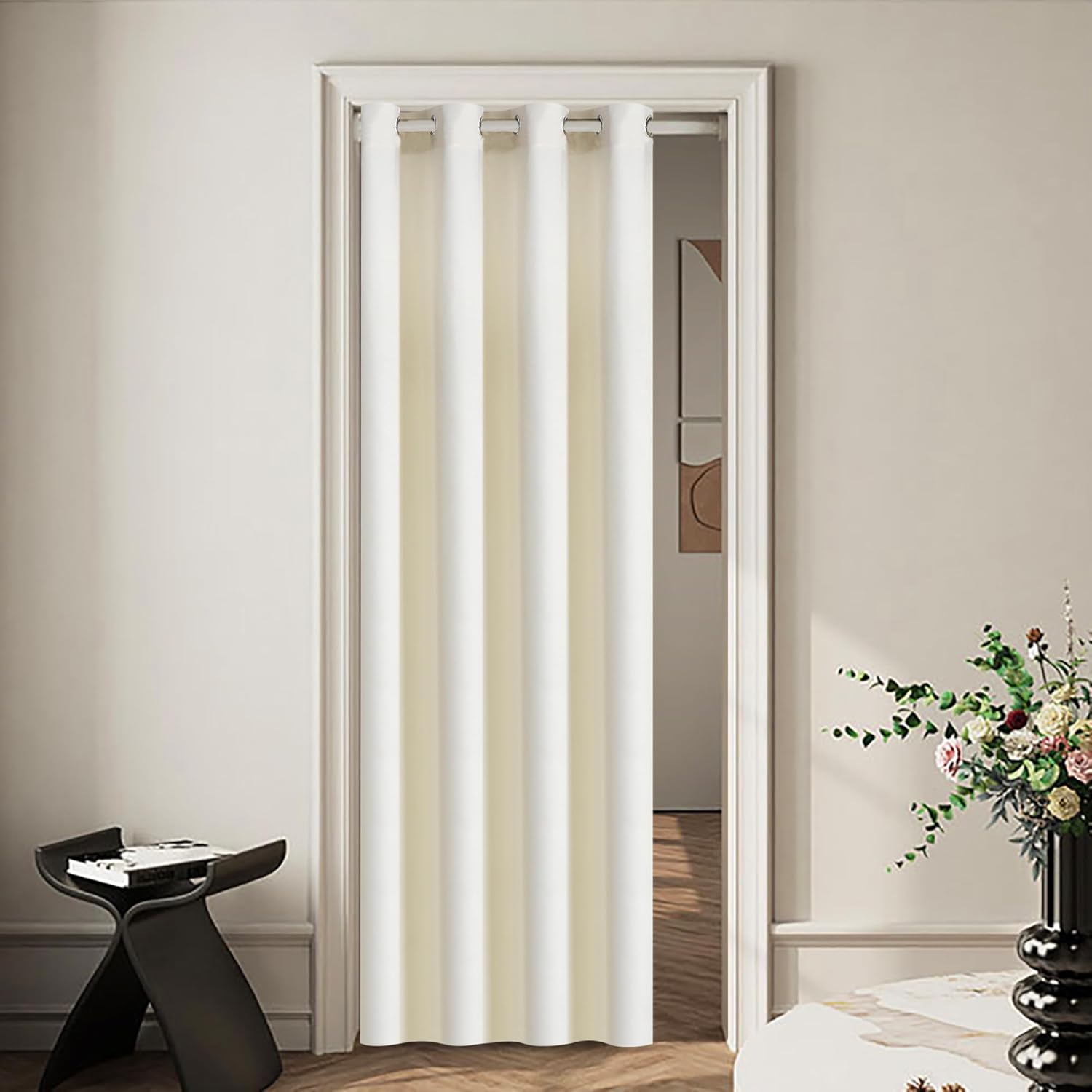 Velvet Door Curtain Panel for Privacy and Style