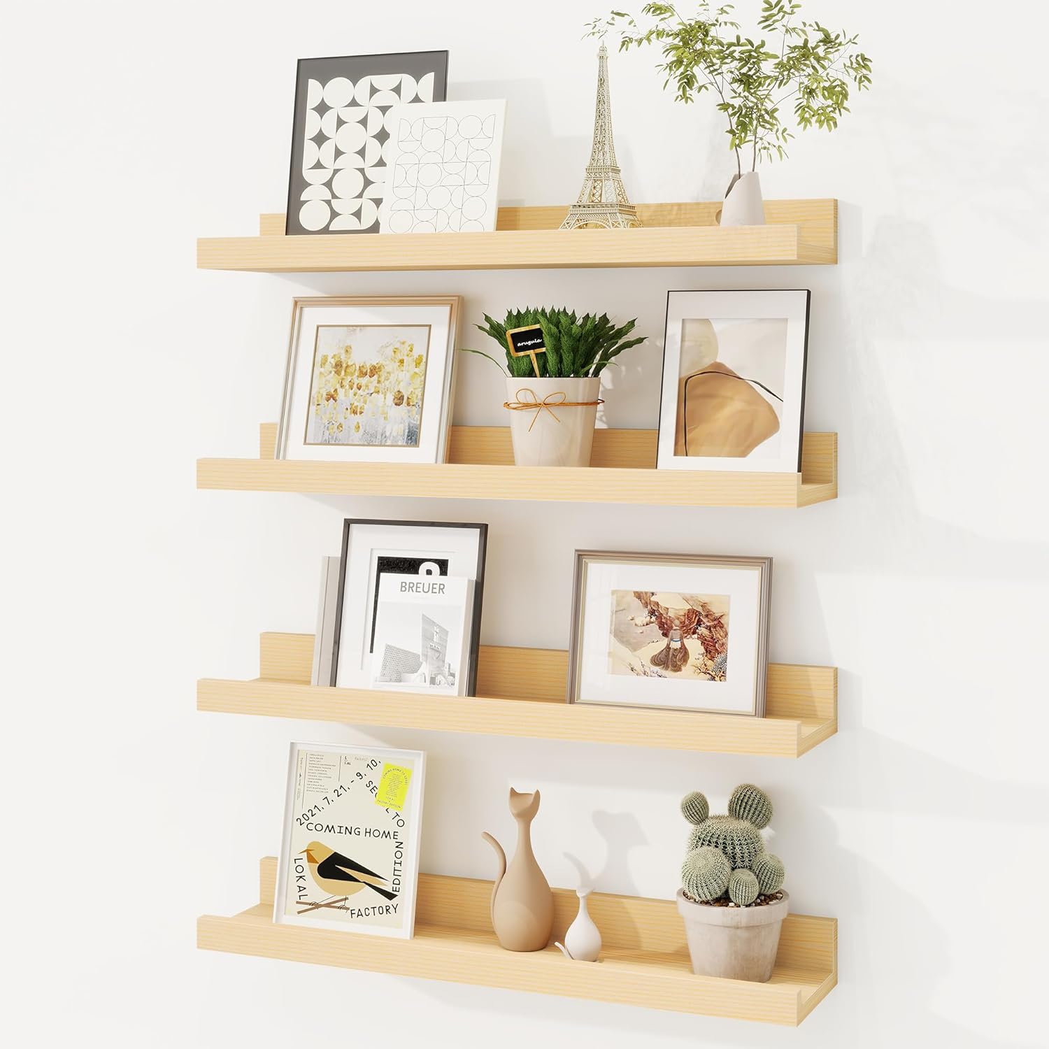 Fun Memories Picture Ledge Shelf Set of 4