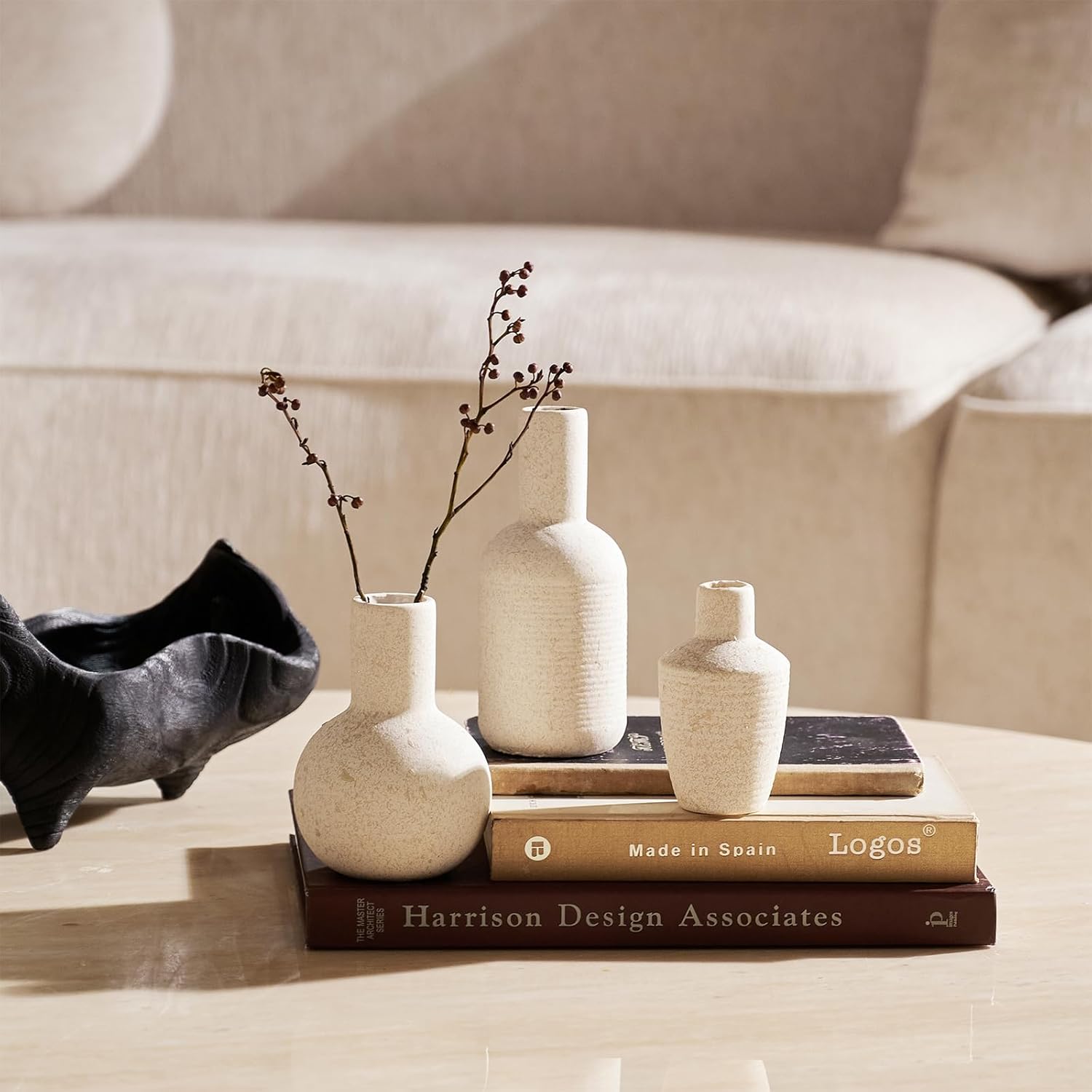 DN DECONATION Ceramic Vase Set of 3 Home Decor