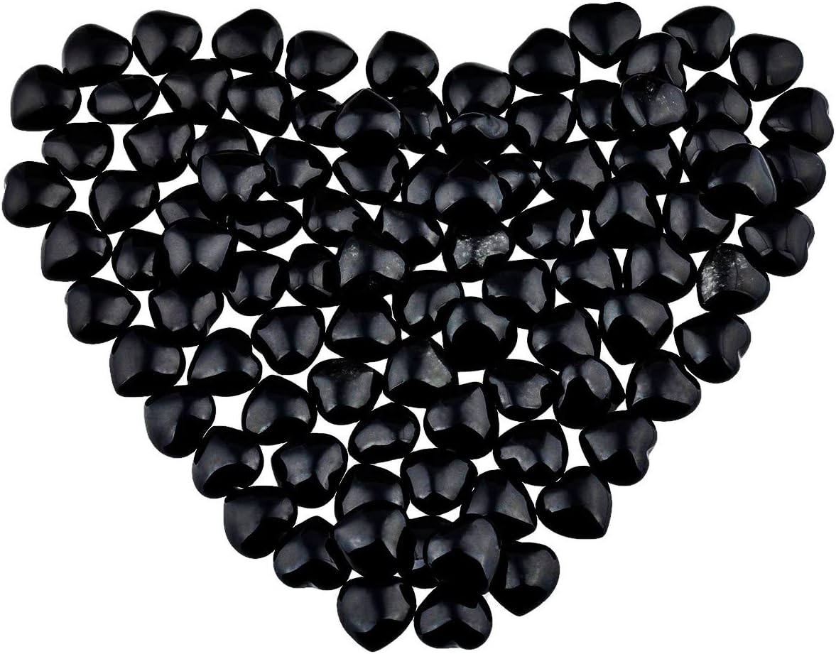 Rockcloud Black Obsidian Worry Stones Pack of 10