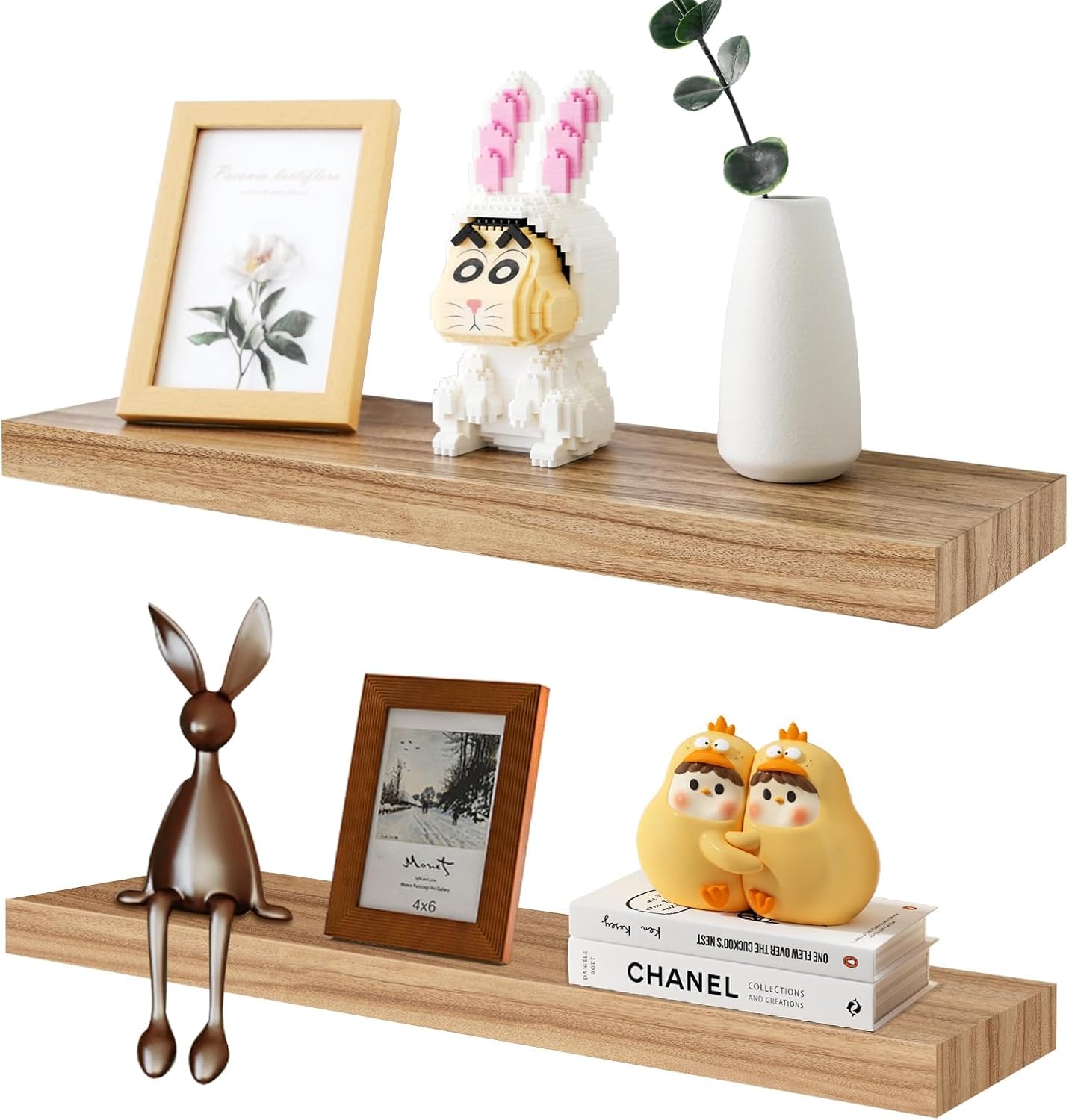 Longtor Floating Shelves Set of 2 197In Wall Mount