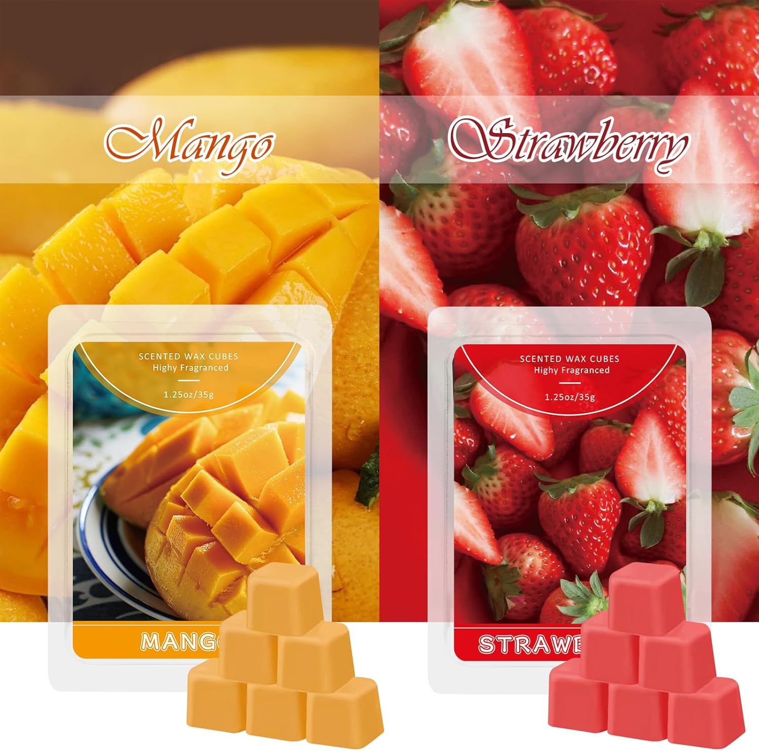 STRN Scented Wax Melts 6 Pack with Fruit Scents