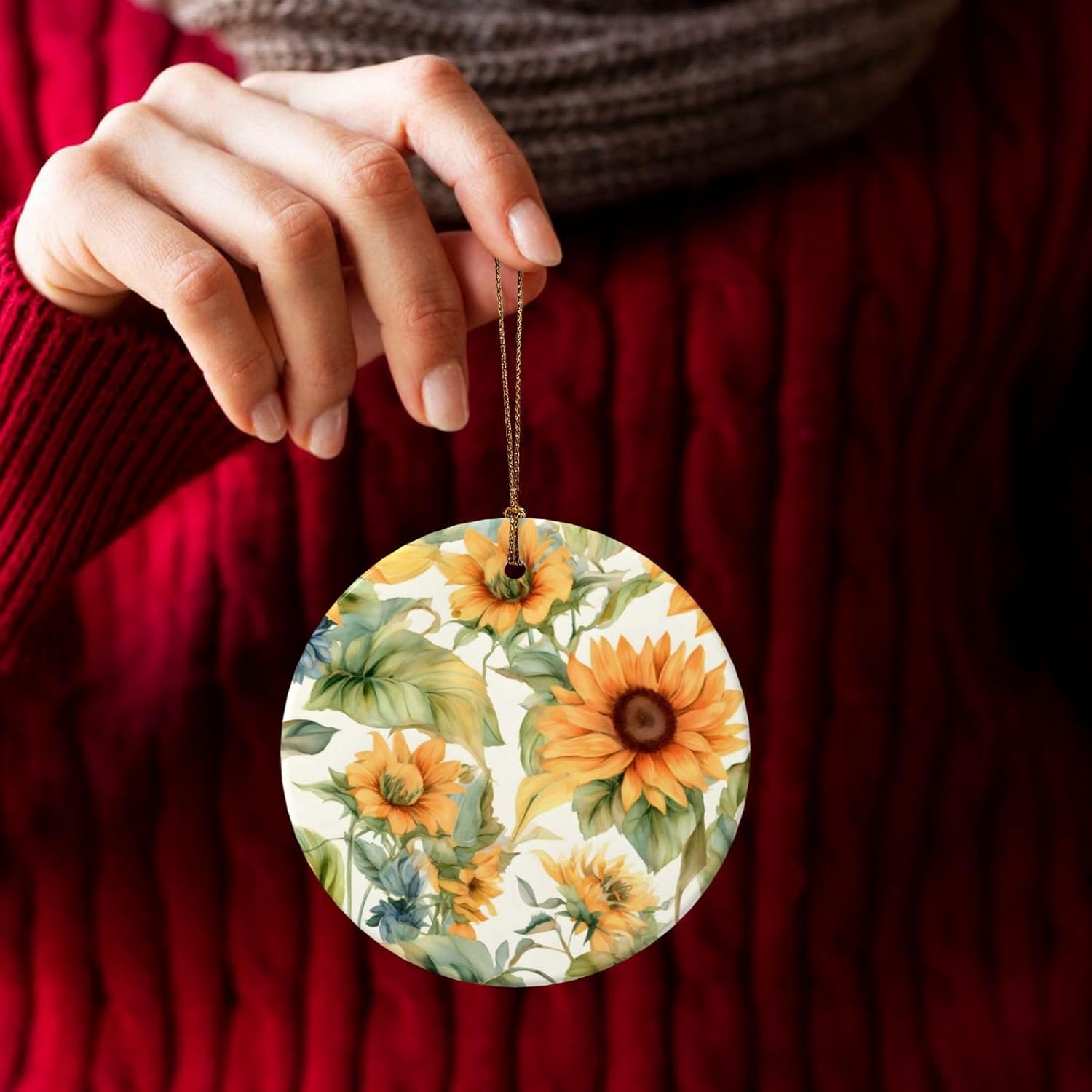 DXTKWL Christmas Ornament Ceramic Pendant Decor
