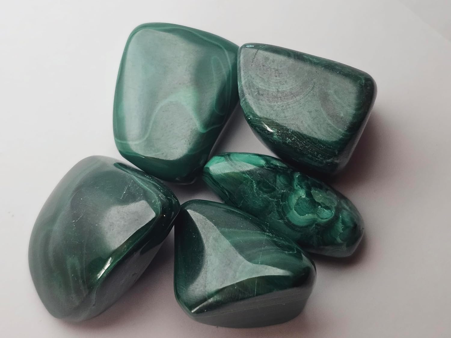 Exotic Tumbled Stones Collection with Malachite