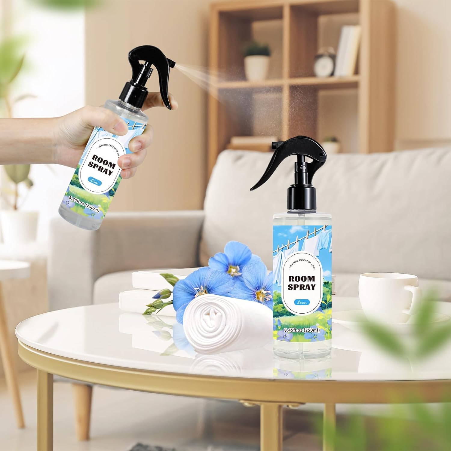 SCENTORINI Air Freshener Spray 2-Pack Linen Lavender