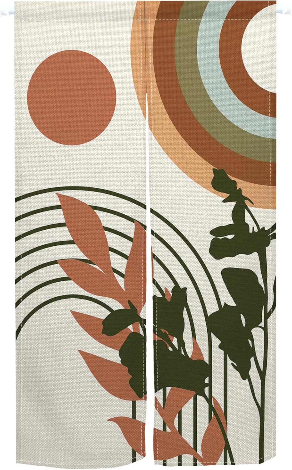 Leowefowa Japanese Noren Door Curtain 1