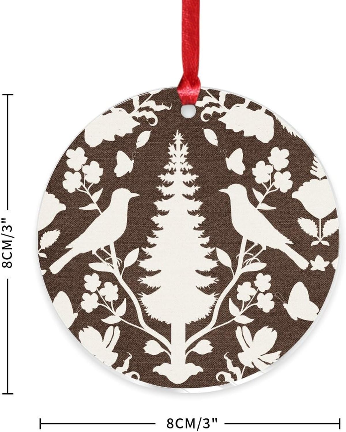 3 Acrylic Christmas Ornaments 2024 Aquamarine Hanging Decor Baubles