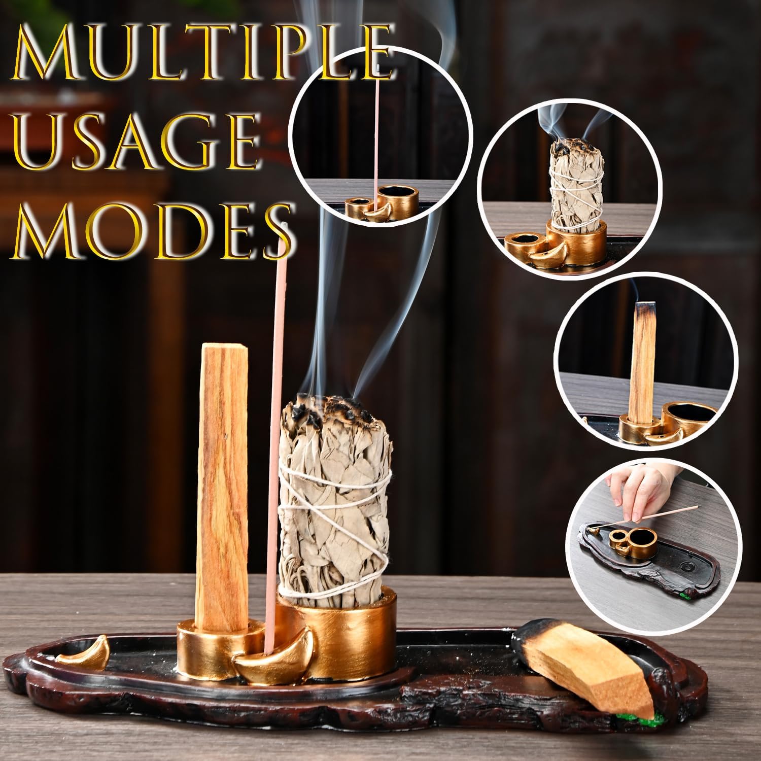 5 in 1 Mountain Waterfall Incense Holder