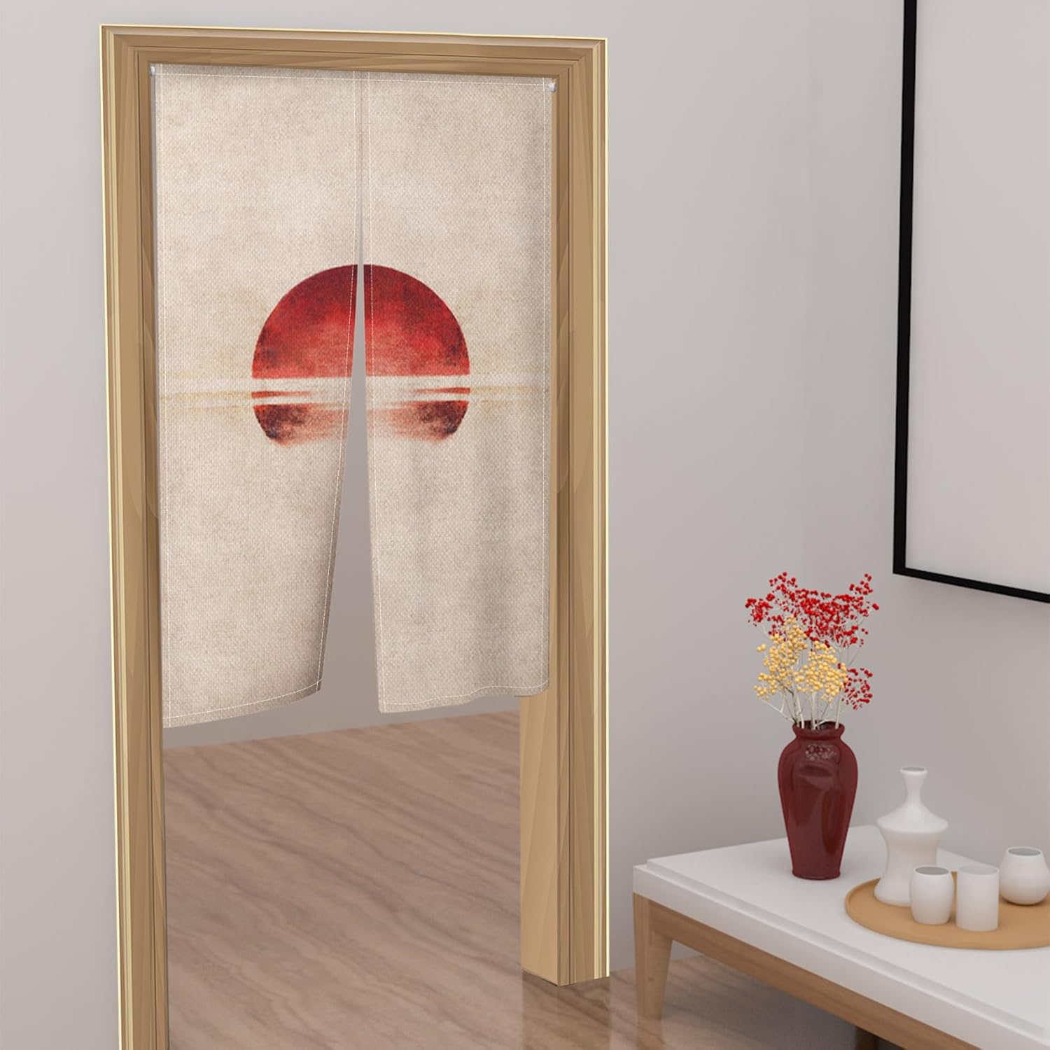 Traditional Japanese Noren Door Curtain 283 x 472 Sunset