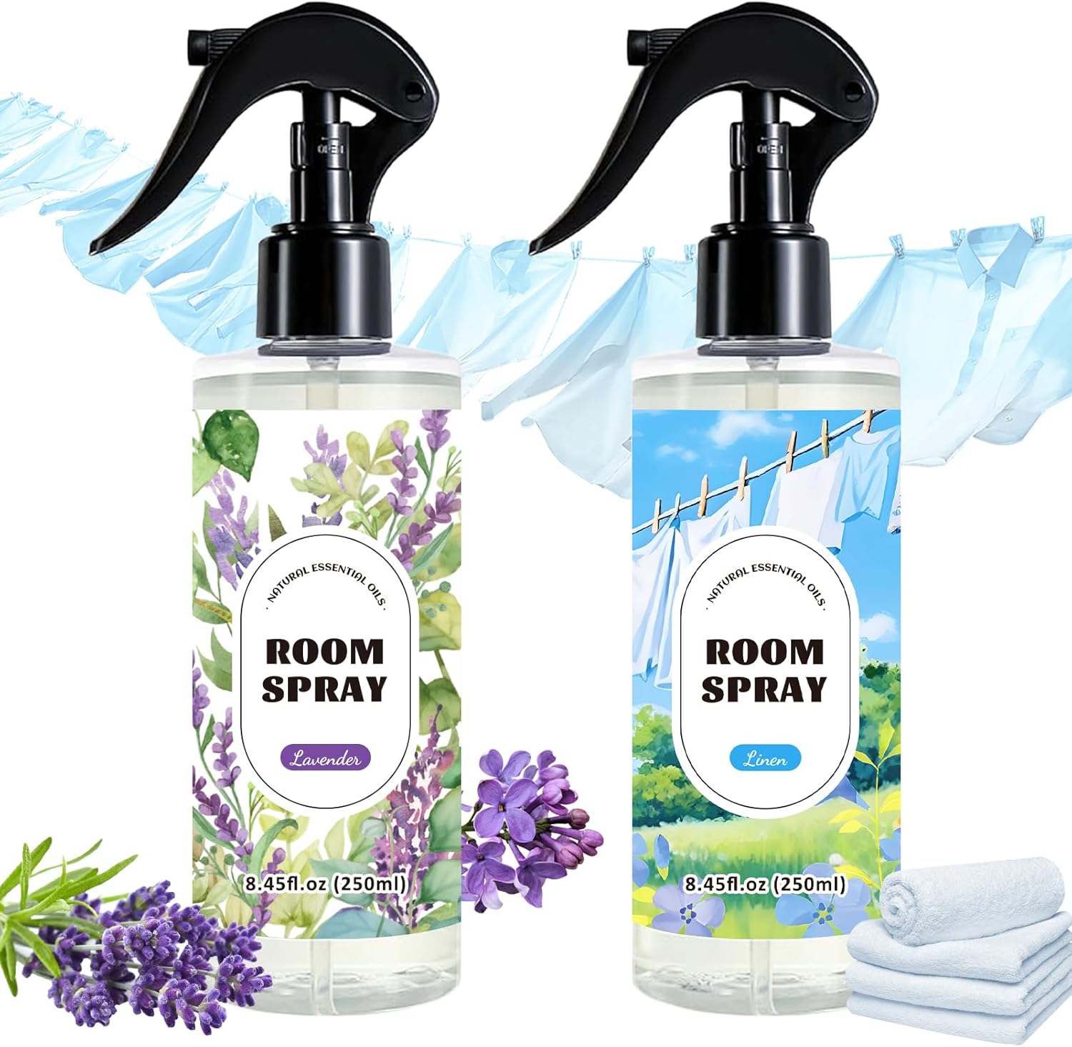 SCENTORINI Air Freshener Spray 2-Pack Linen Lavender