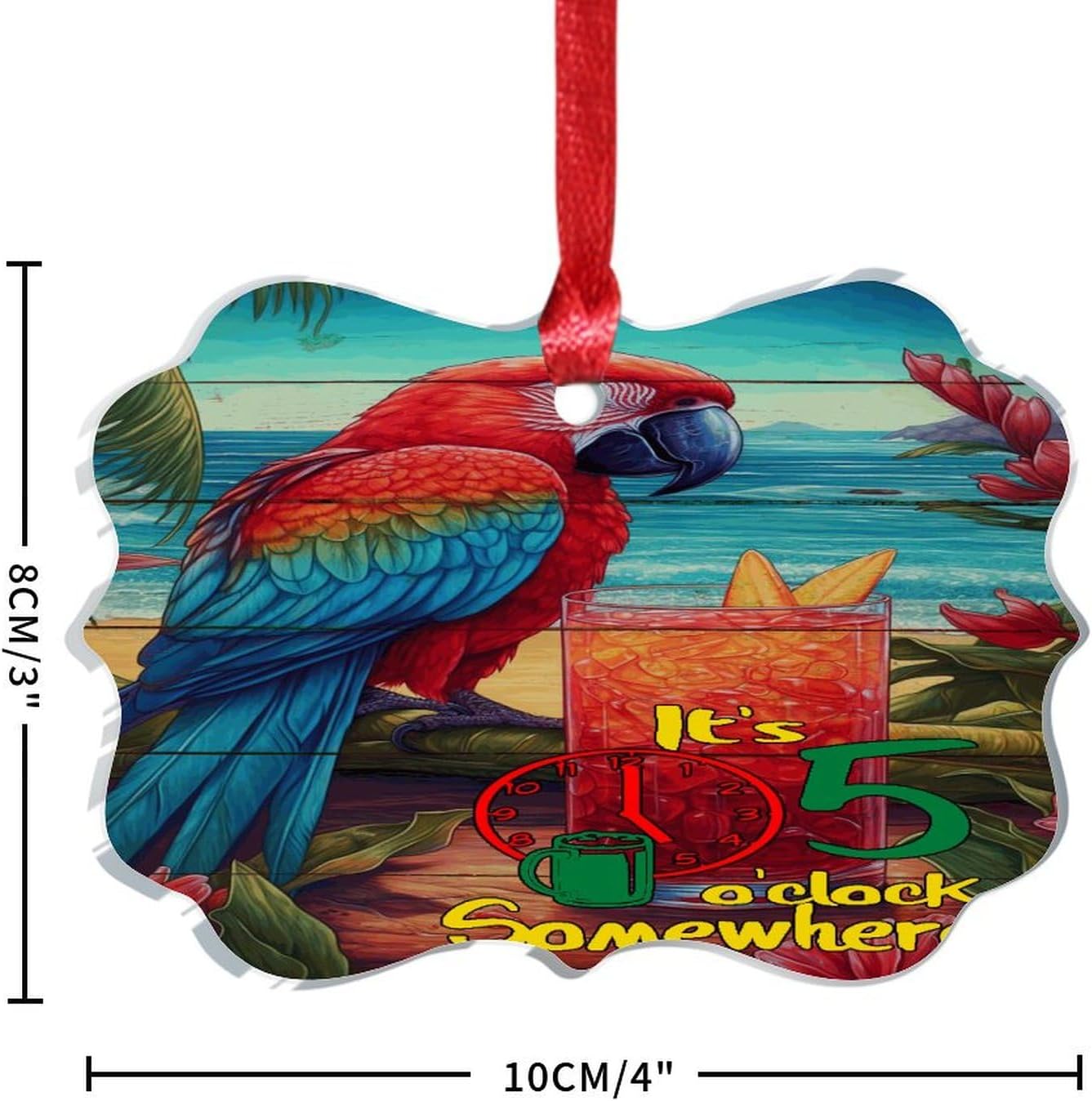 3 Inch Acrylic Christmas Ornaments 2024 Decorative Hanging Baubles 1