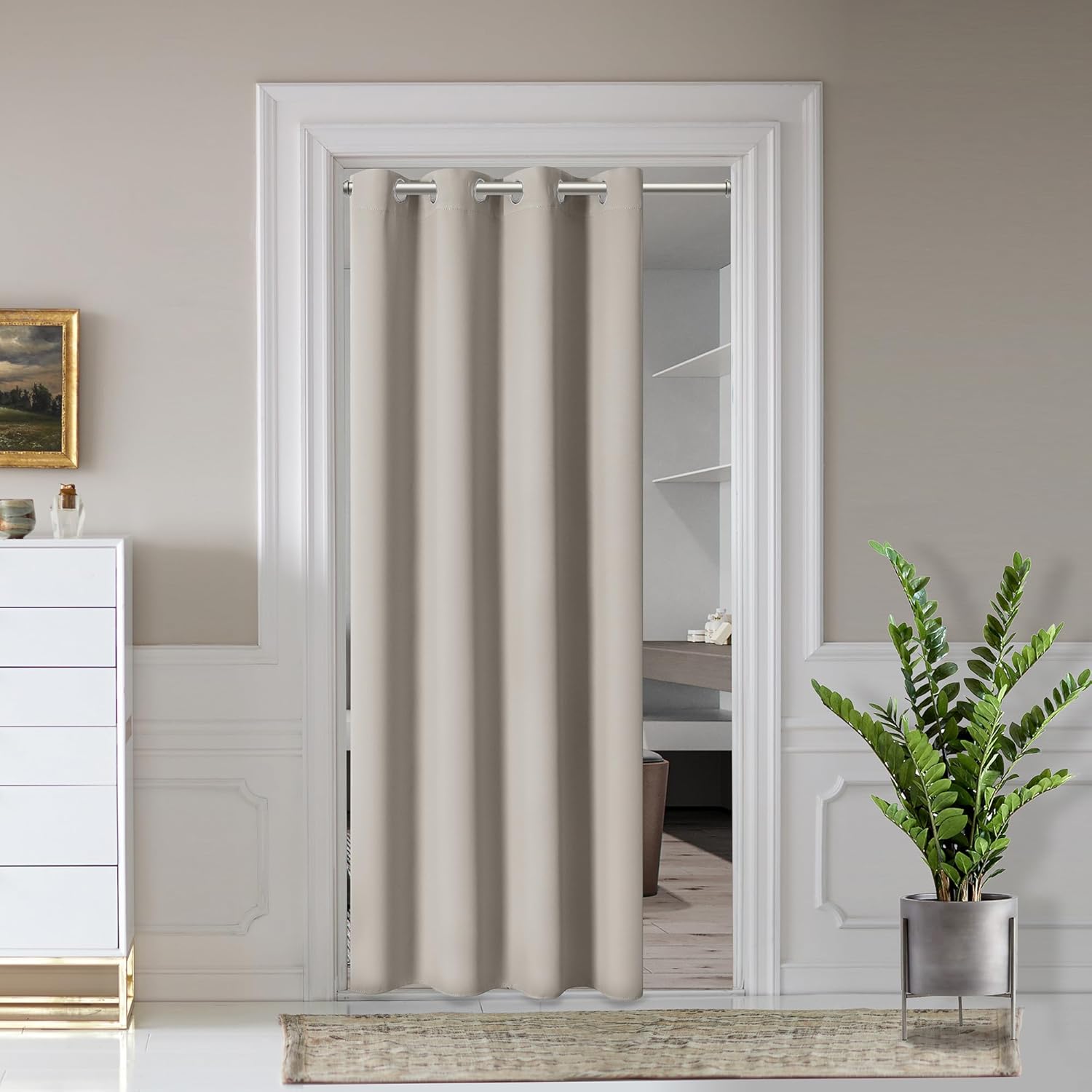 AOSKY Door Curtains for Privacy Light Blocking
