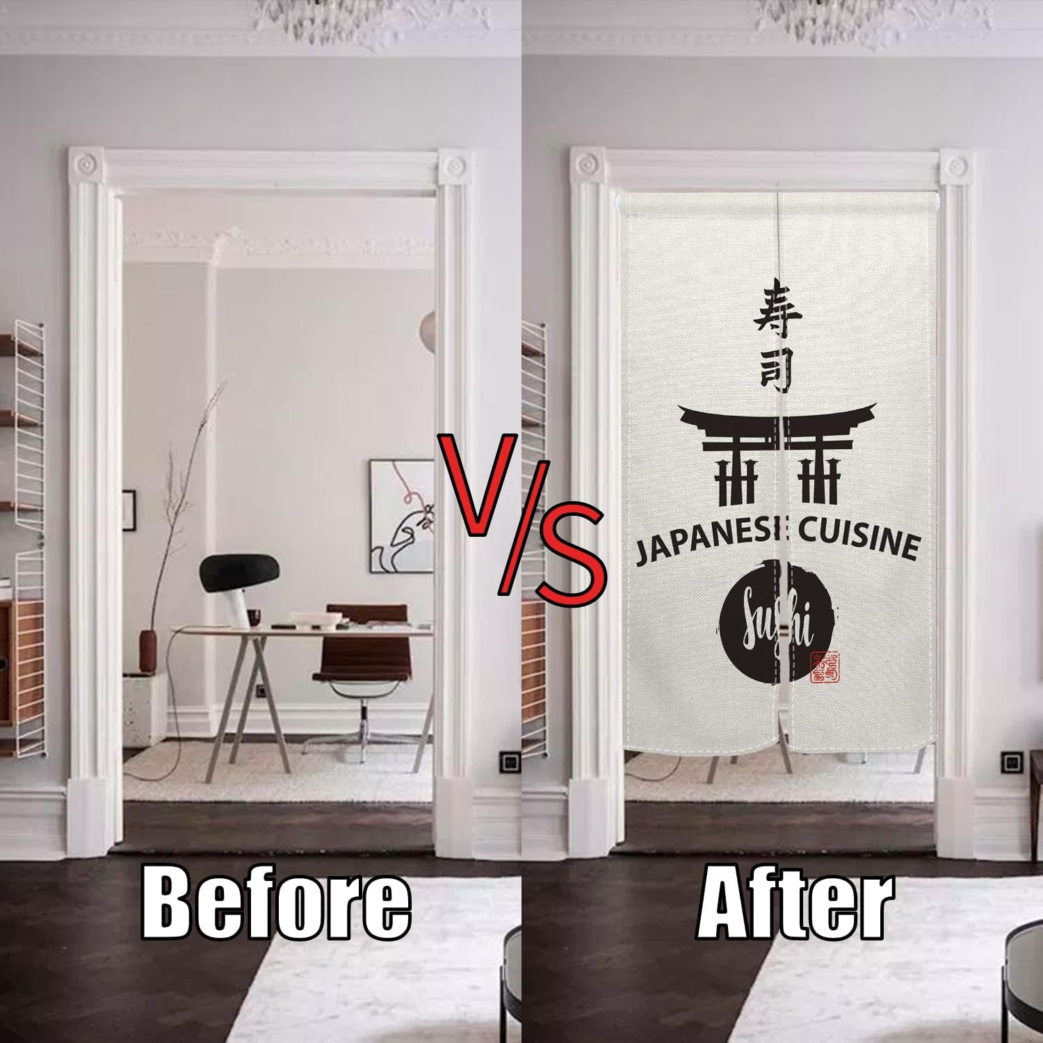 Japanese Noren Door Curtain Decor 283x472 Inches