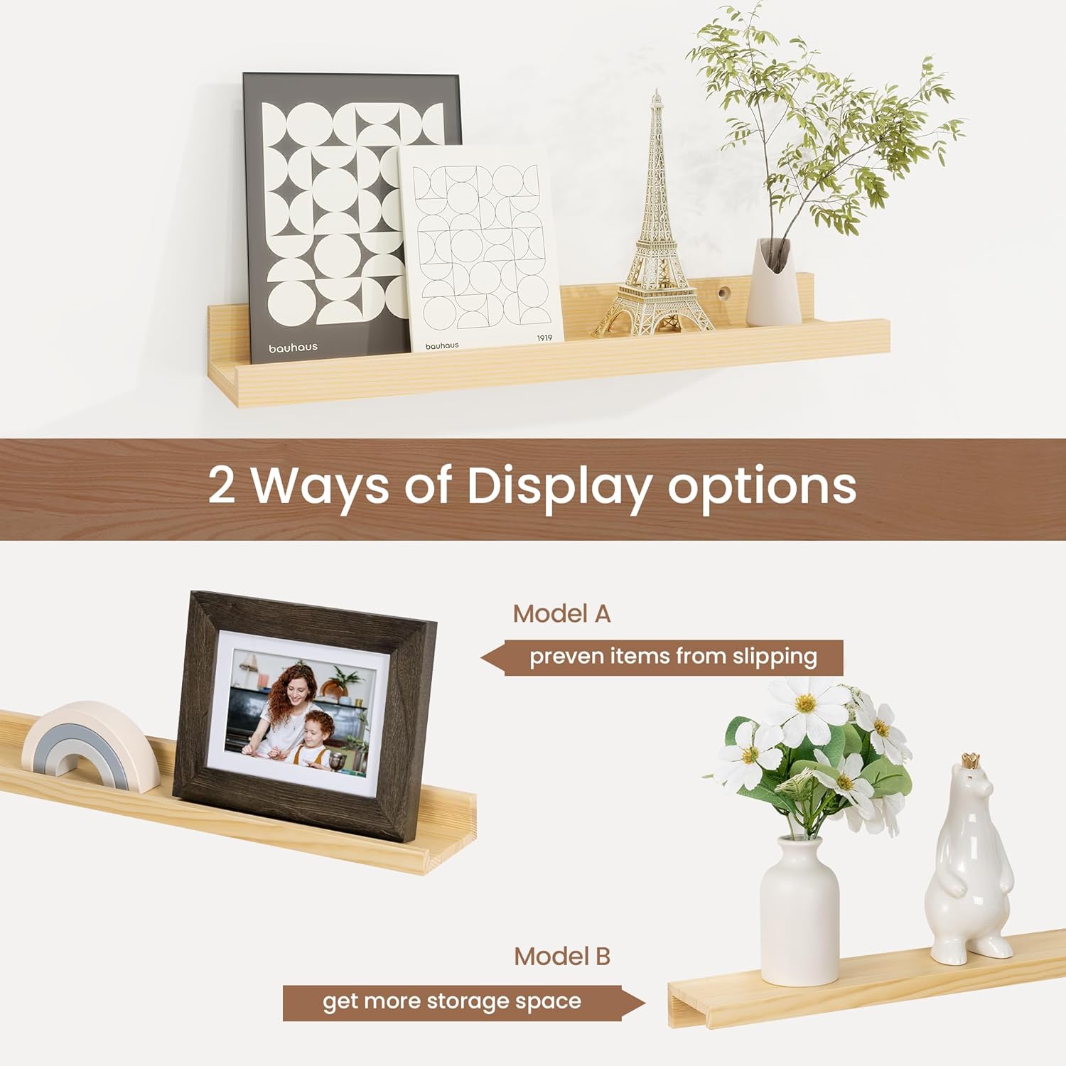 Fun Memories Picture Ledge Shelf Set of 4