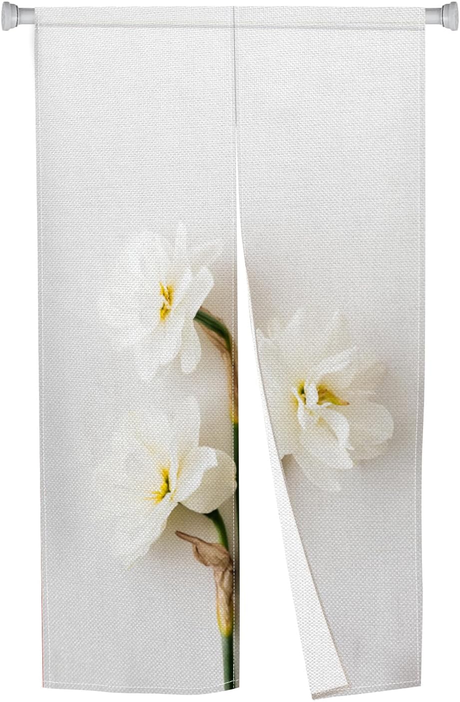 Noren Door Curtain with Bloomy Flower Print