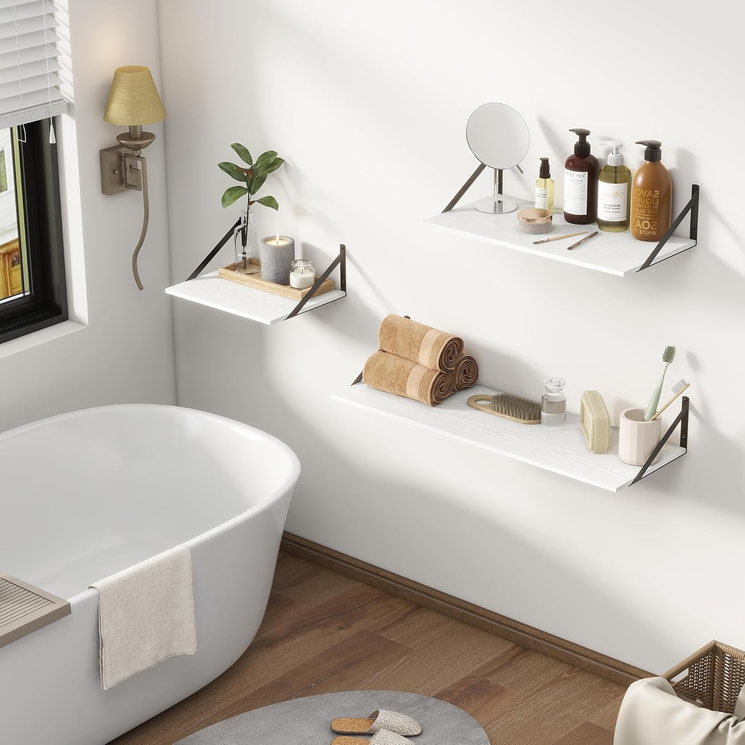 Fun Memories 12 Inch Deep Floating Shelves Set of 2