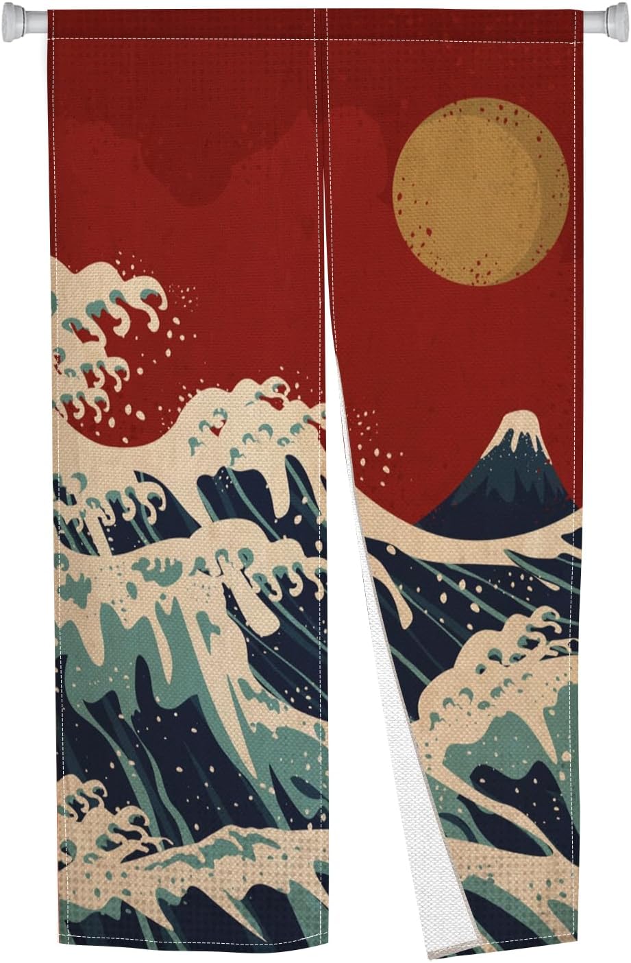 Noren Japanese Door Curtain with Sun Print