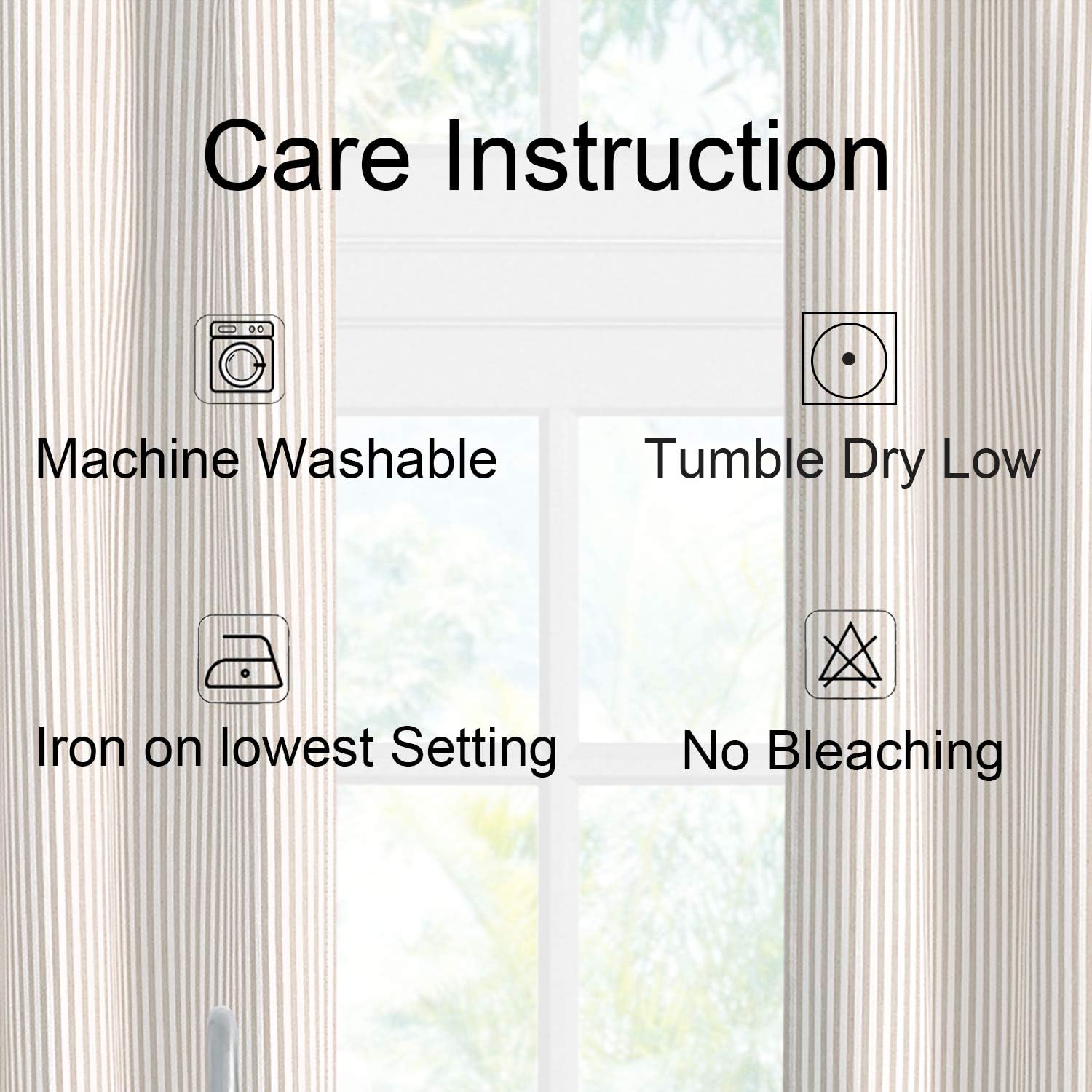 July Joy 3-Piece Cotton Tier Curtains with Valance