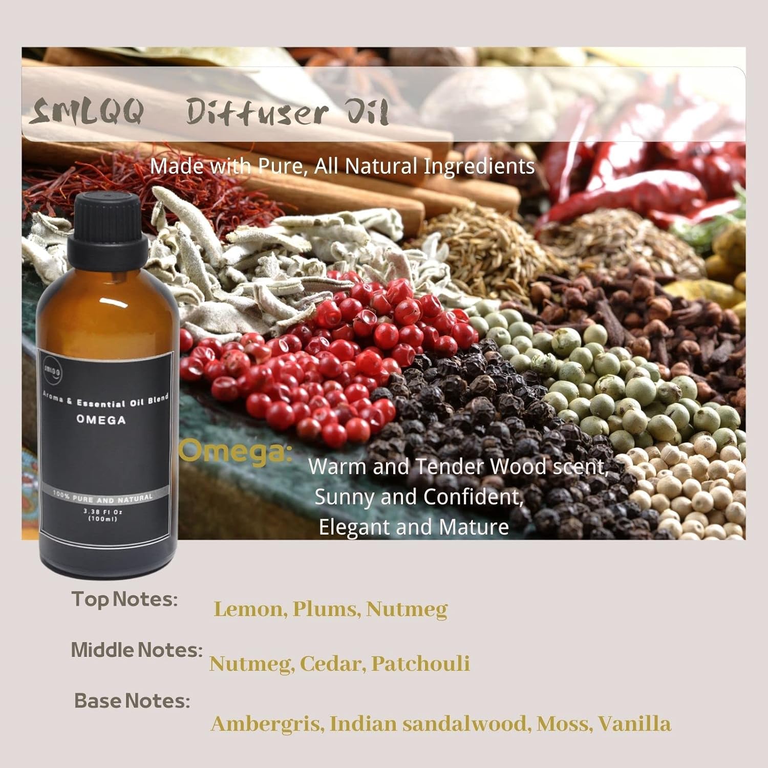 Omega Essential Oil Blend for Cold Air Diffuser