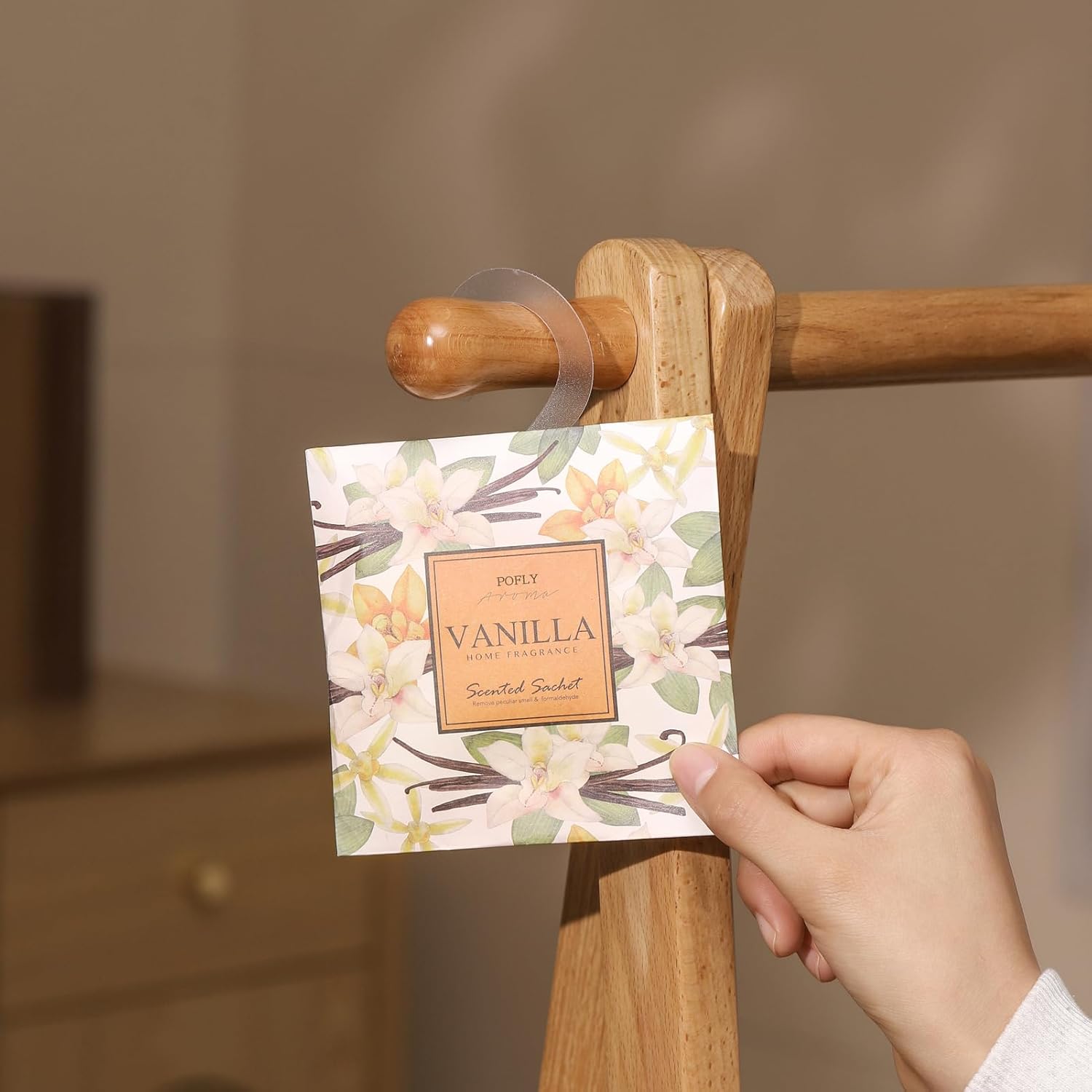 12 Vanilla Scented Sachets for Drawer and Closet