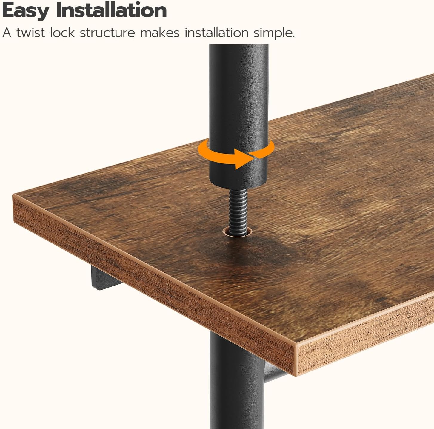 HOOBRO 30 Floating Shelves Wall Mount 2-Tier Industrial Pipe Storage
