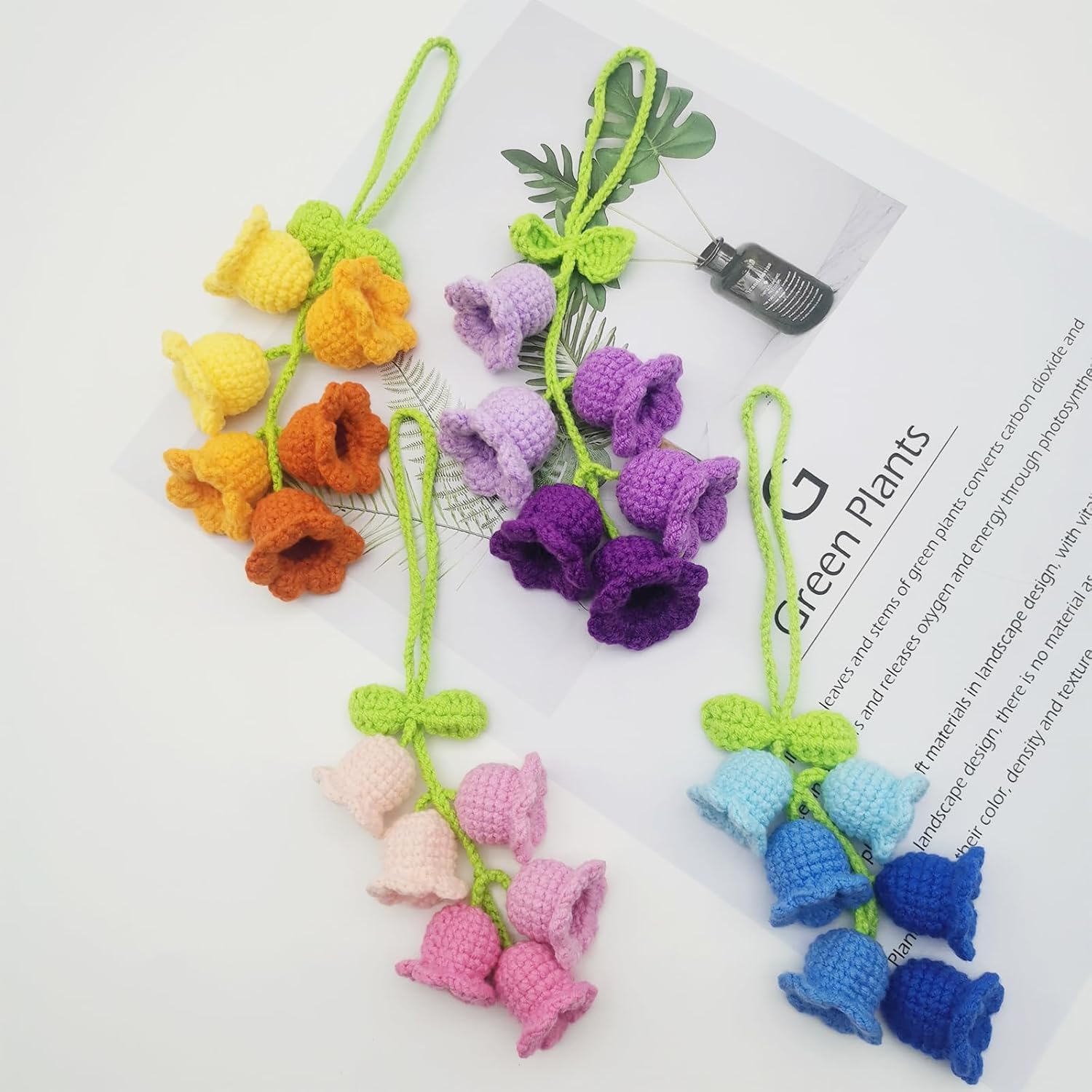 Owemtao Lily of The Valley Car Mirror Hanging Ornament
