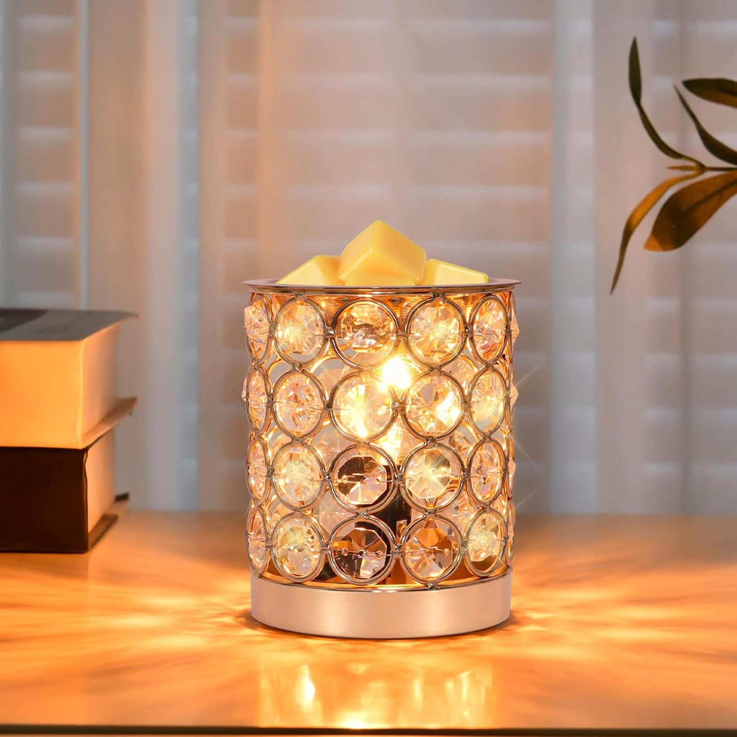 Crystal Wax Melt Warmer with Night Light