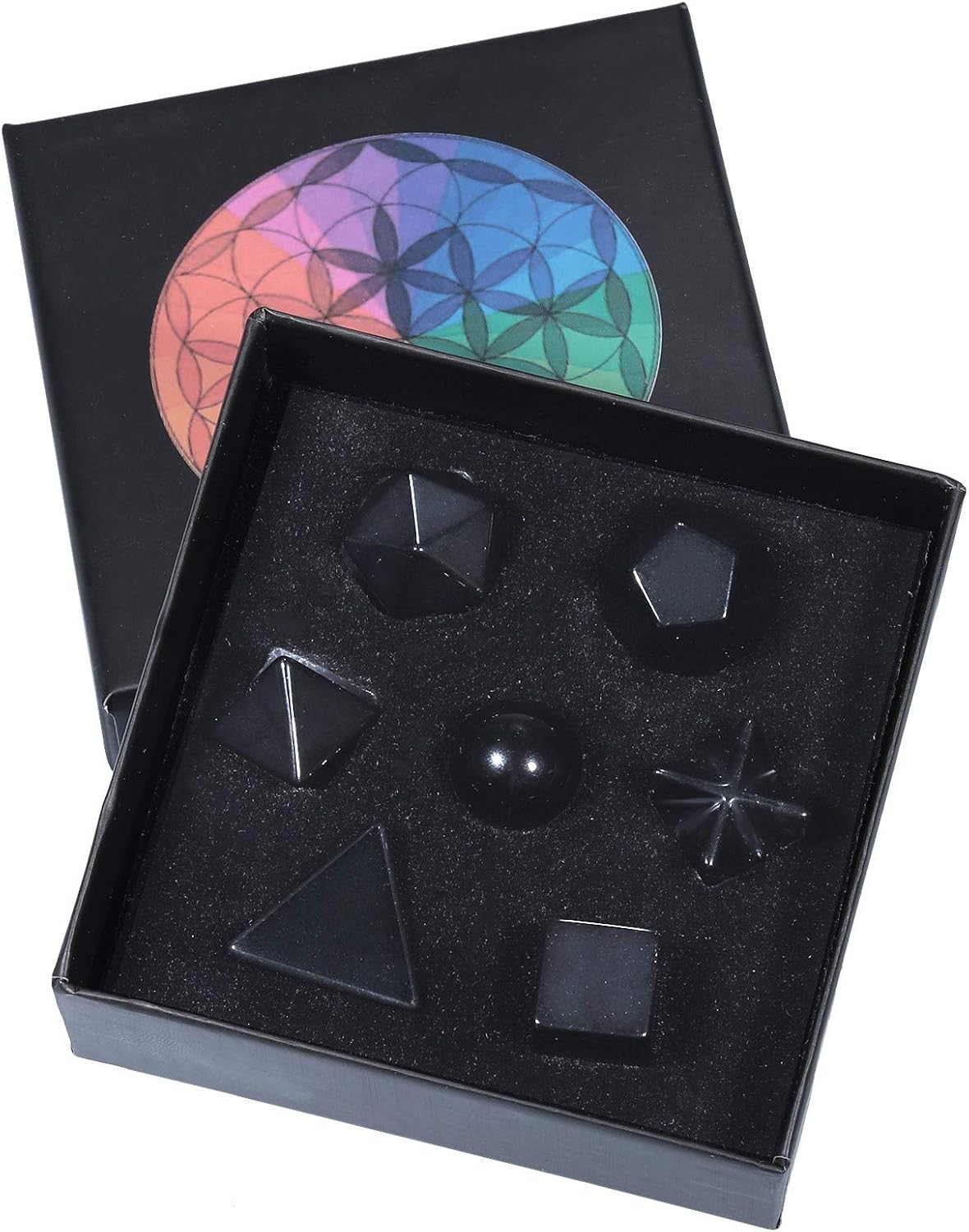 Amogeeli Platonic Solids Healing Crystal Set