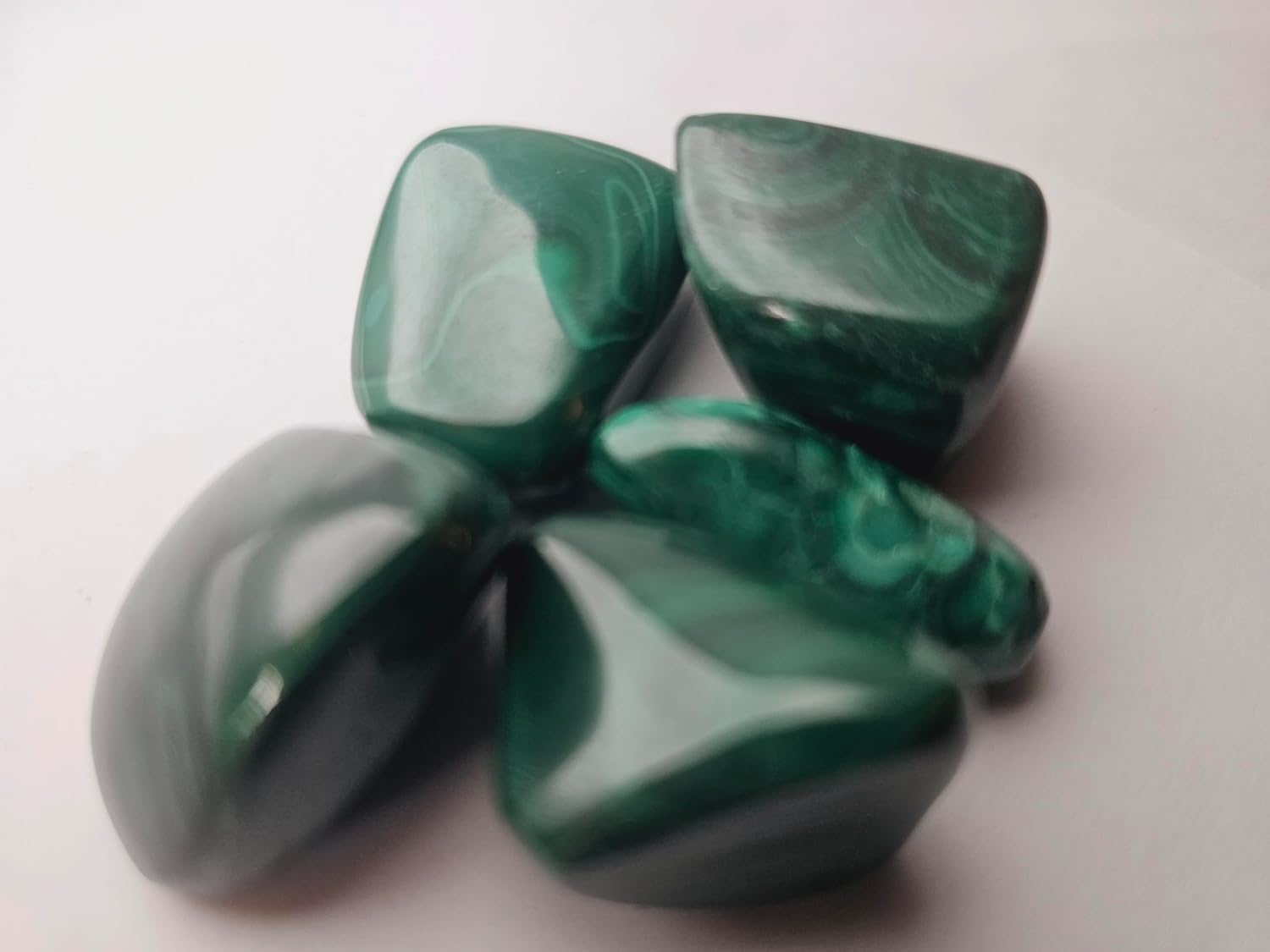 Exotic Tumbled Stones Collection with Malachite