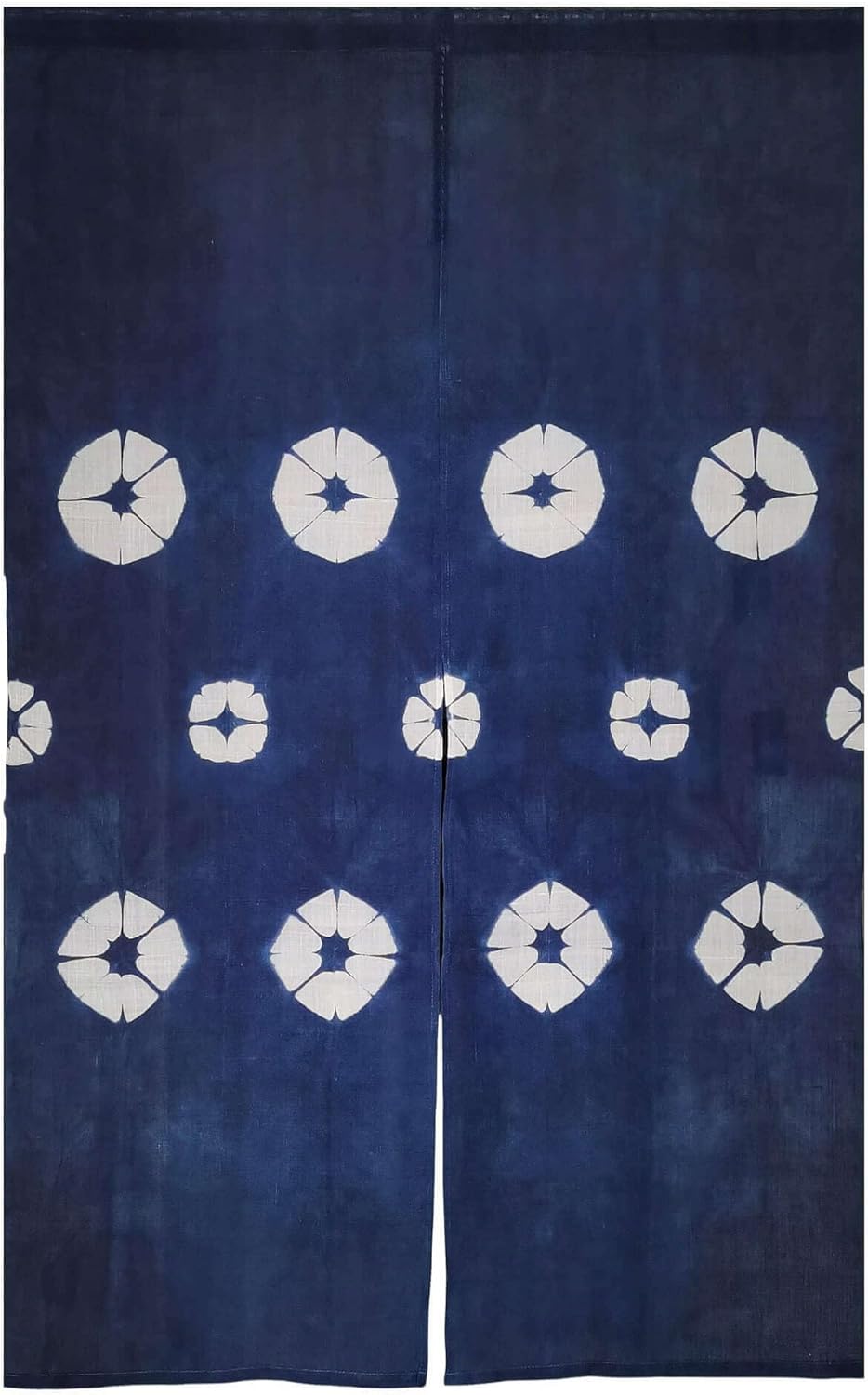 Hand-Dyed Japanese Door Curtain Shibori Noren Panel 335x59in