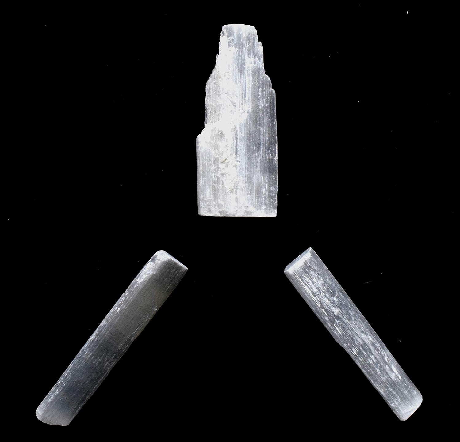 HQRP 3 Inch Natural White Selenite Sticks - 10PCS Morocco