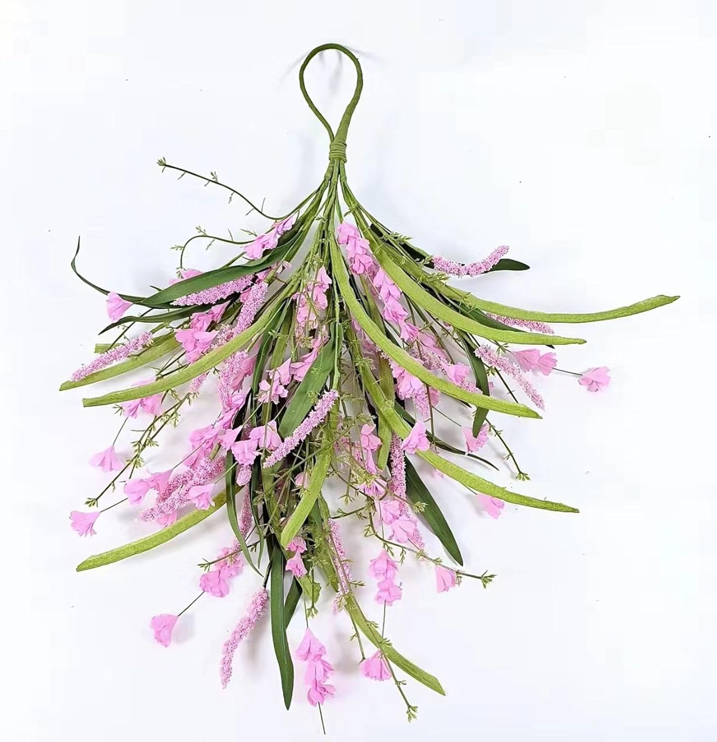 Koautios Front Door Teardrop Wreath Wall Hanging Decor
