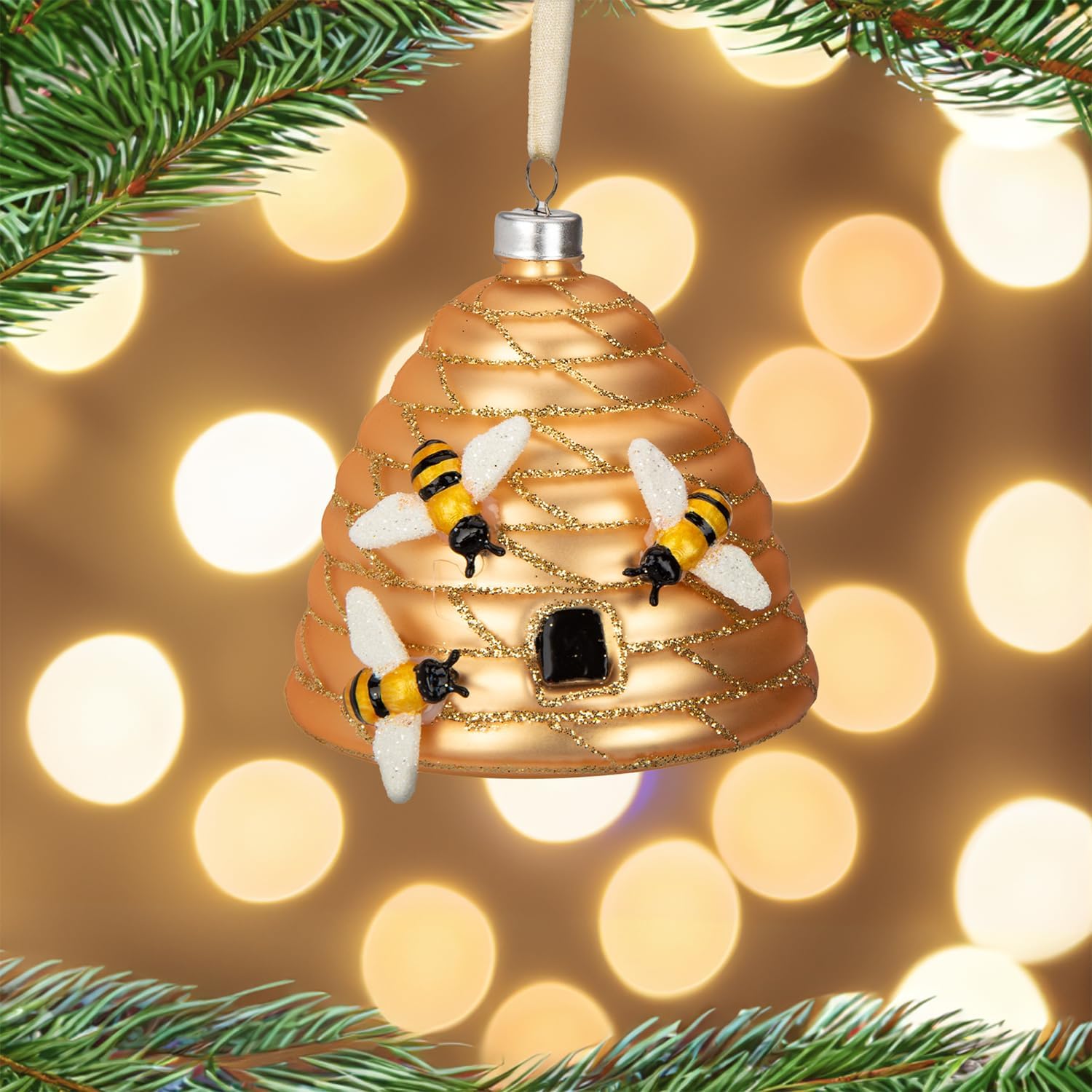 Every Day is Christmas Glass Blown Ornaments Set of 2