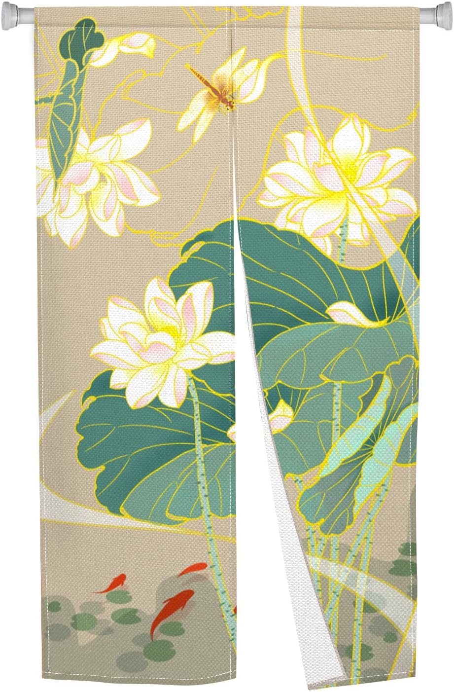 Japanese Noren Door Curtain with Ukiyoe Design