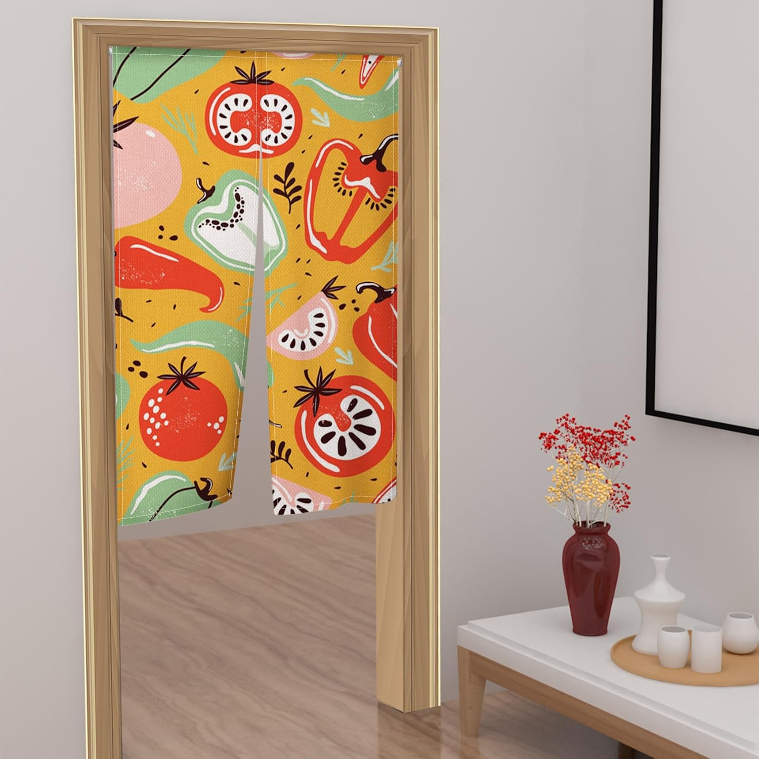 Leowefowa Japanese Noren Door Curtain Panel 335x709