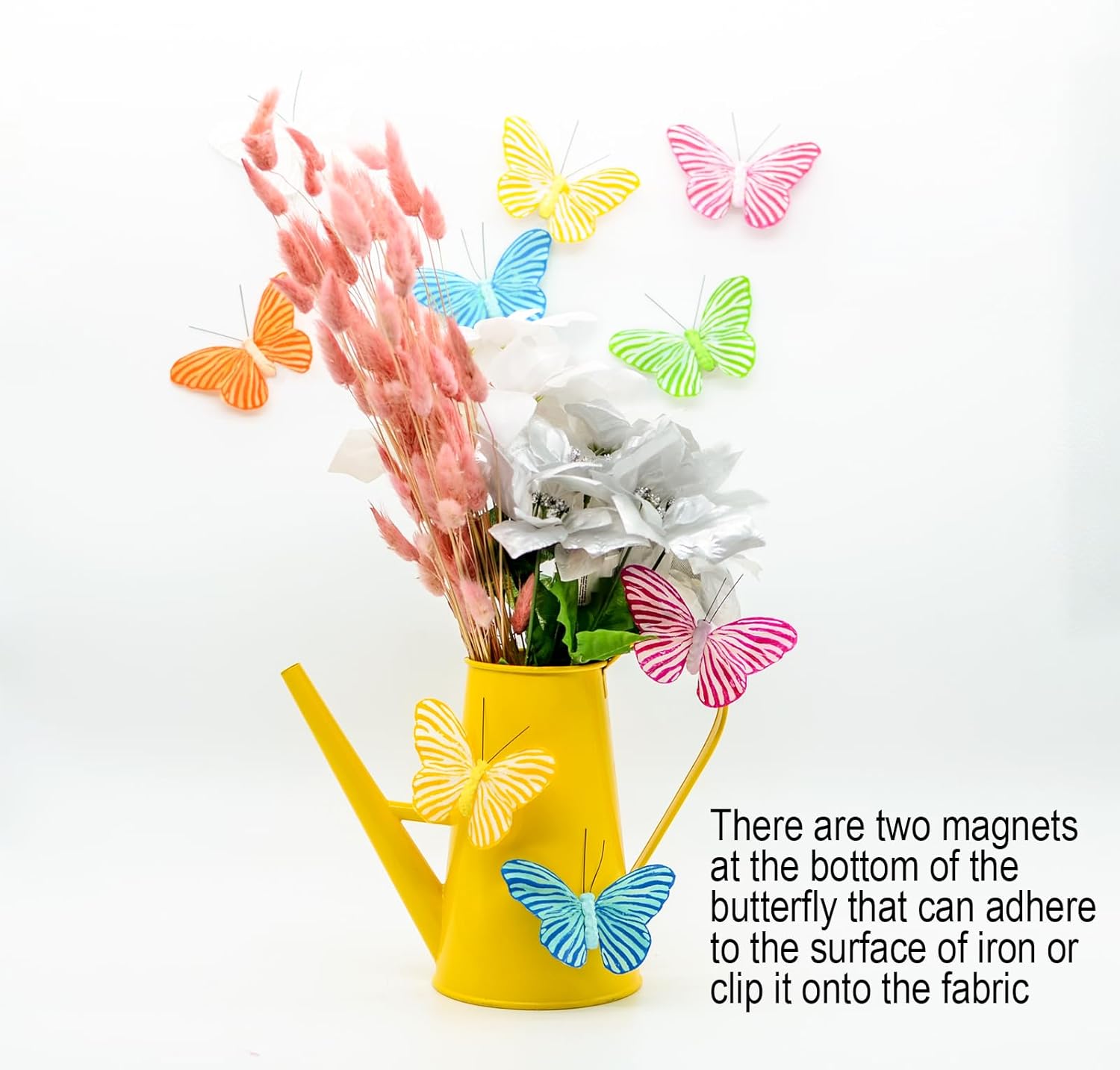 12PCS Zebra Butterfly Magnets Decoration Kit 4 Inch
