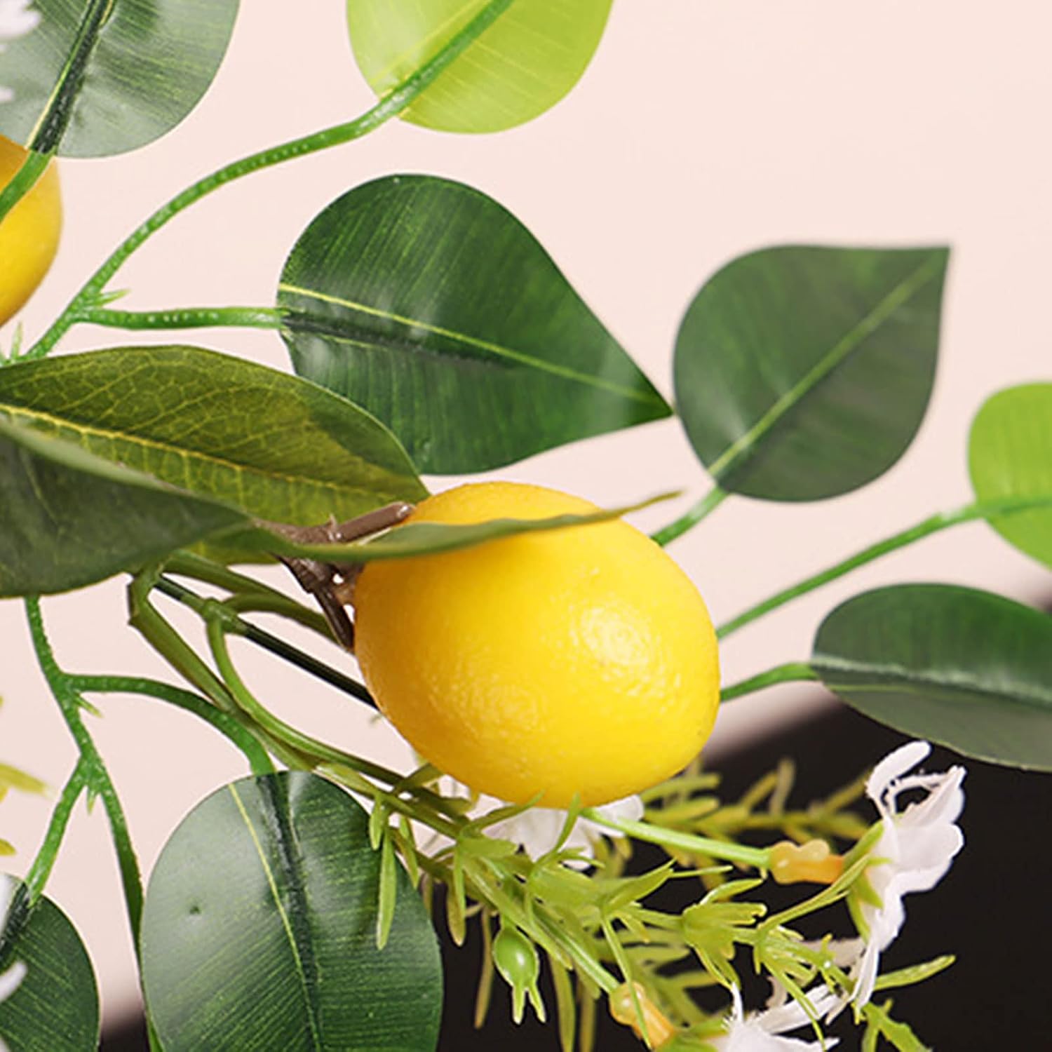 236in Artificial Lemon Daisy Swag with Bow