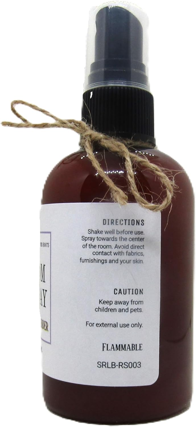 Lemon Lavender Room Spray 4oz Brown Plastic Bottle