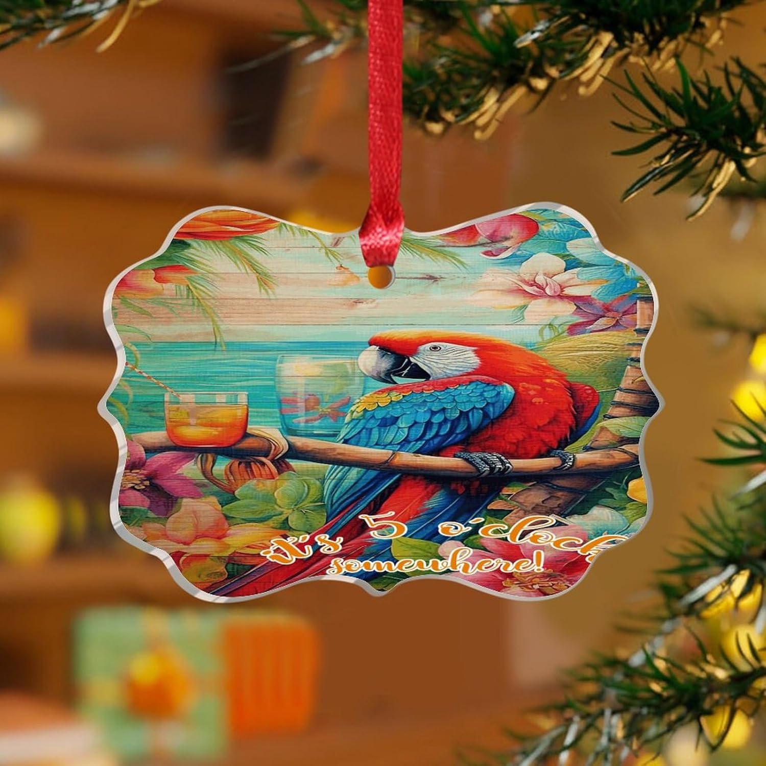3 Inch Acrylic Christmas Ornaments 2024