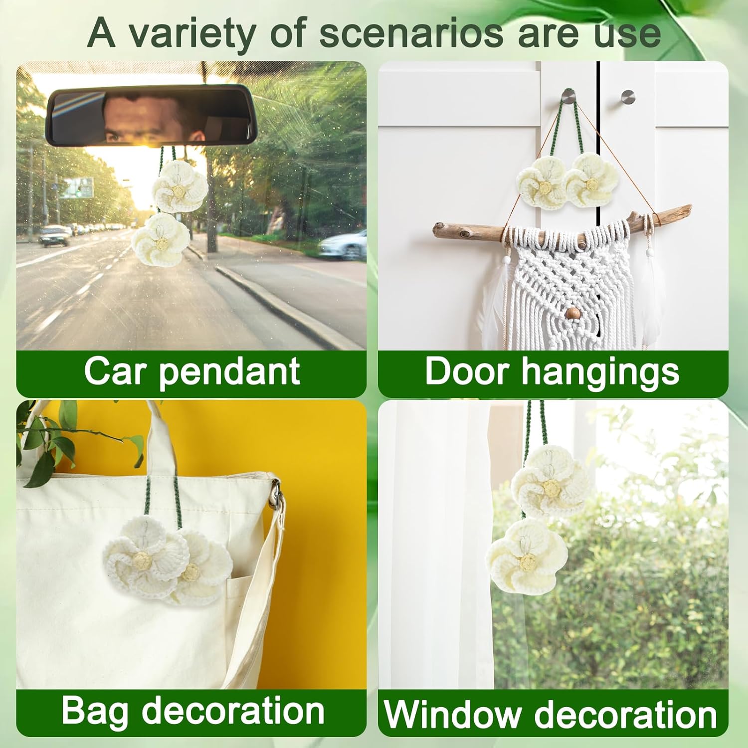 Cute Hibiscus Car Hanger Ornament for Women