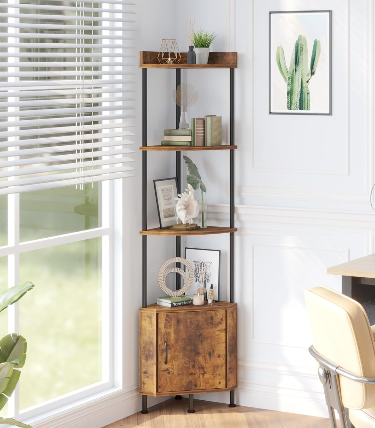 VonDream 5-Tier Corner Cabinet for Small Spaces